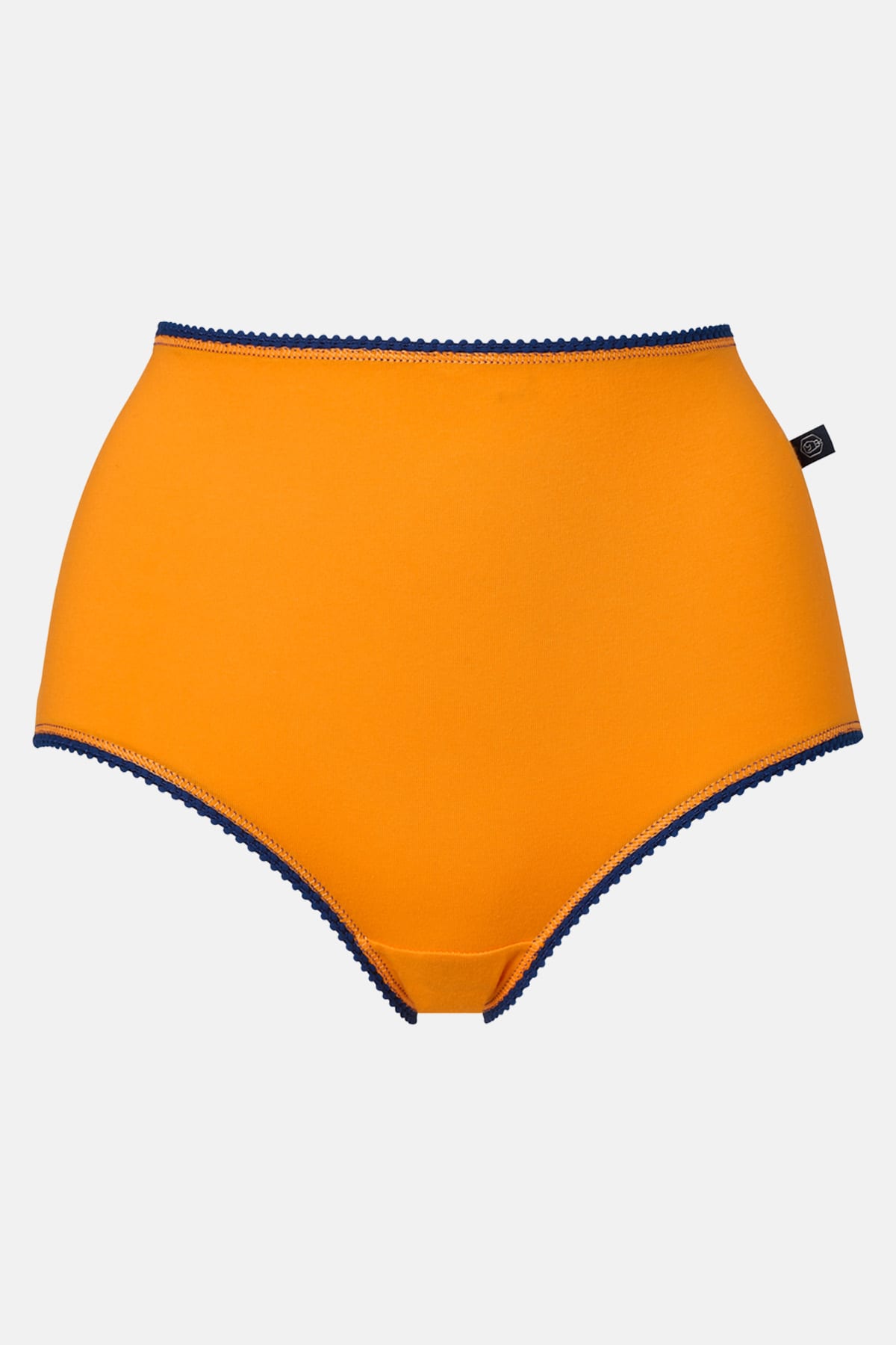 Midnight Blue Pack of Three "Citron Blue" Cotton Full Briefs, Image 7 of 7