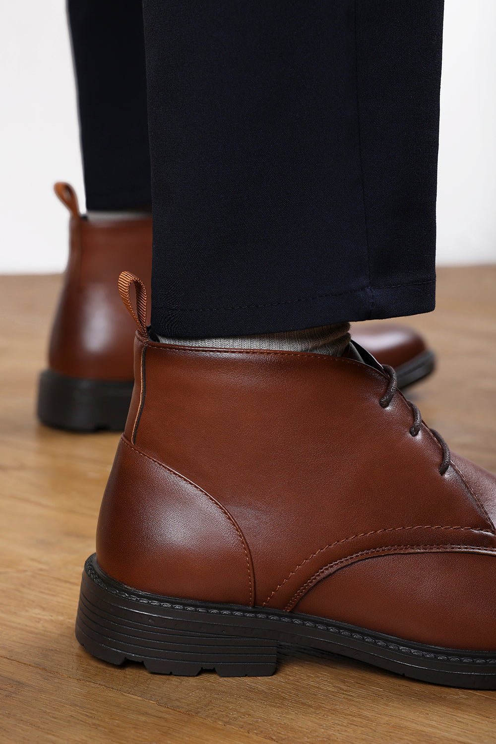 Tan 'Mason' Lace Up Ankle Boots, Image 6 of 6