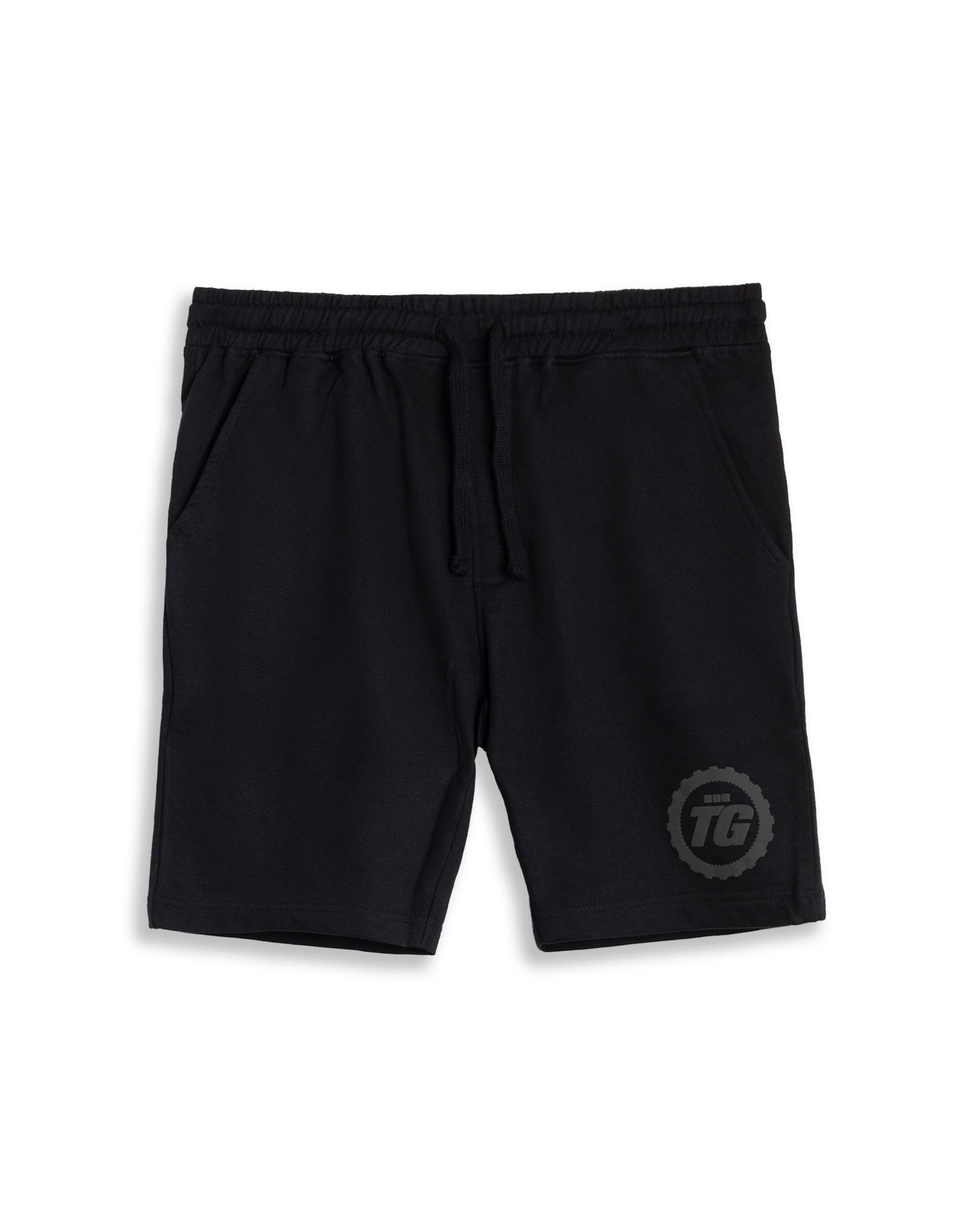 Black Top Gear Logo Unisex Black Shorts