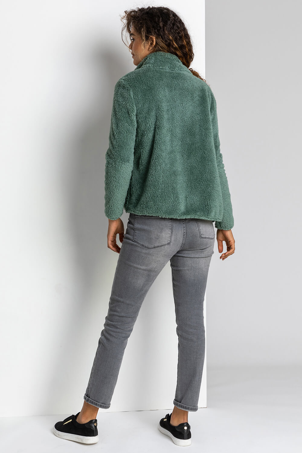 Sage Soft Sherpa Fleece Jacket, Image 3 of 5