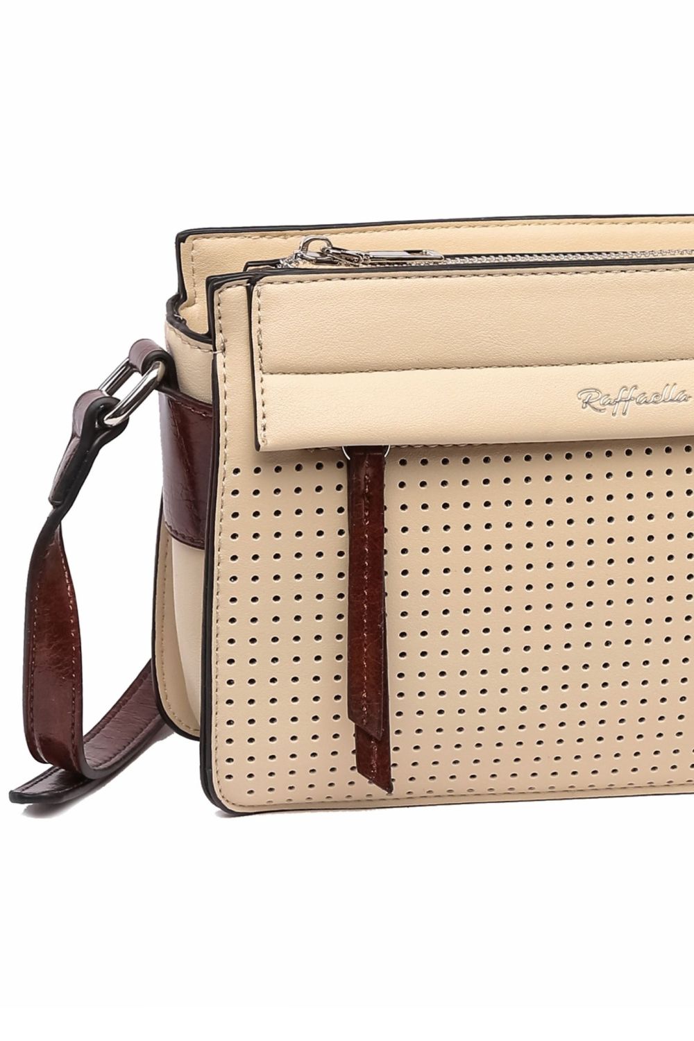 Cream Cross Body Satchel Bag, Image 2 of 2