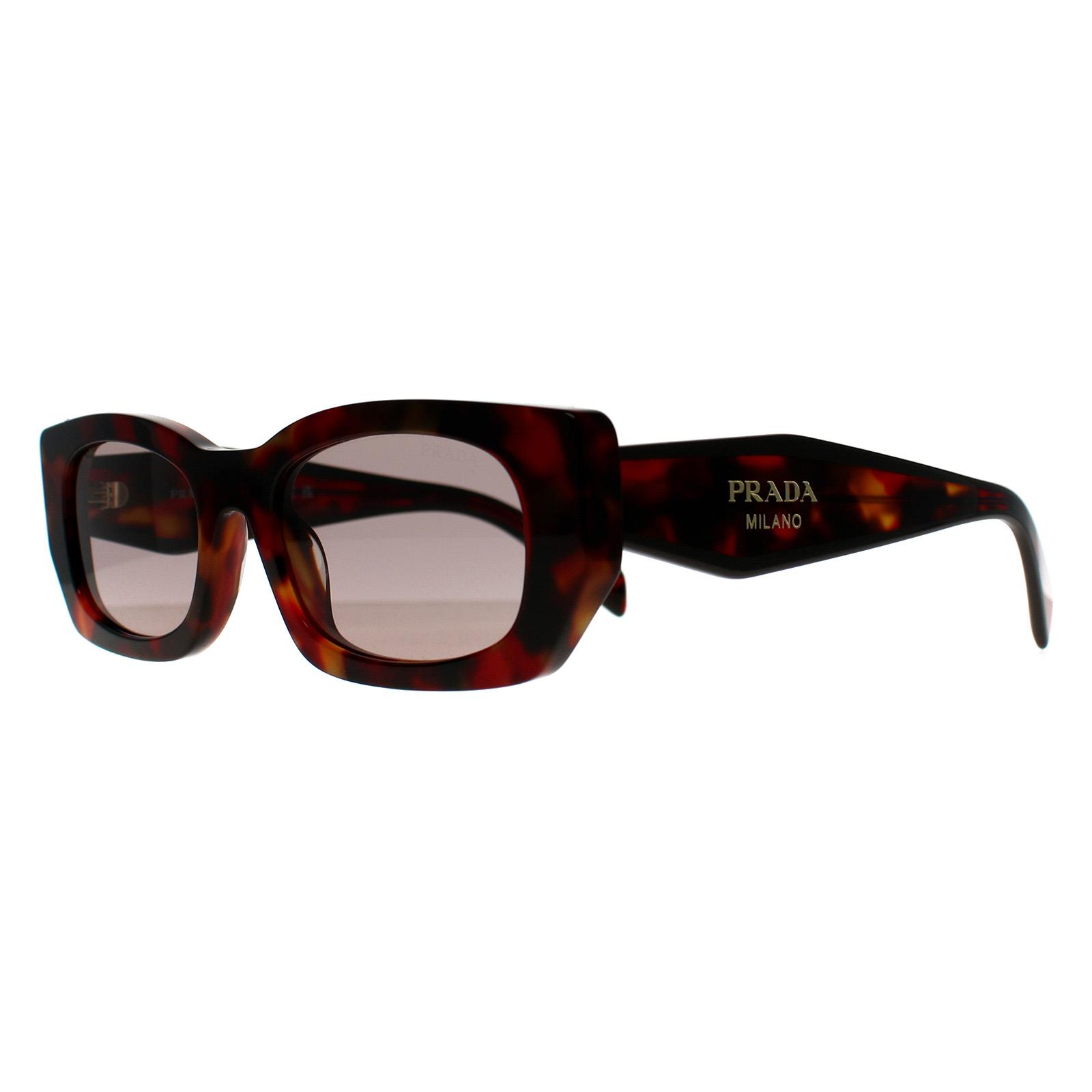 Brown Prada Brown Rectangle Poppy Tortoise Light Purple Brown PRB05S, Image 2 of 3