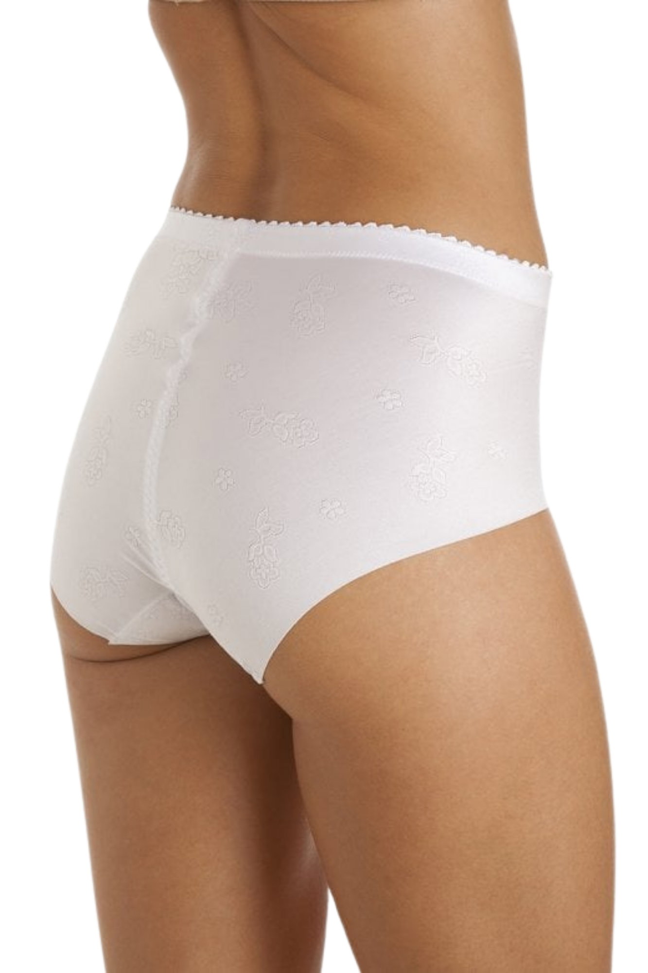 White 2 Pack High Waist Control Briefs, Image 3 of 3
