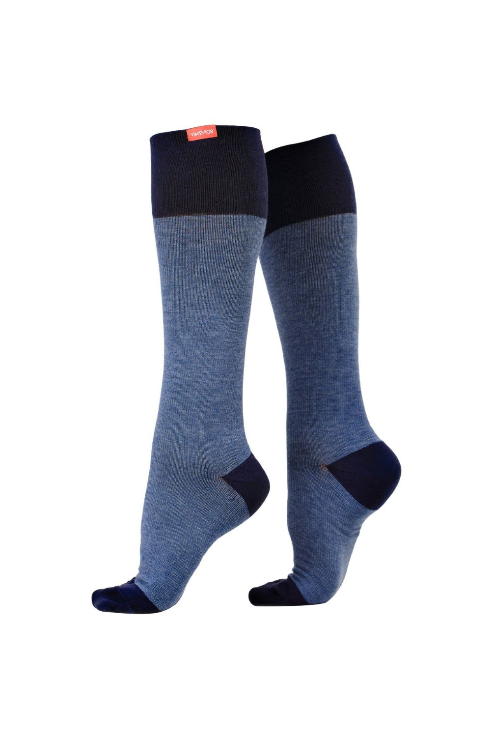 Navy Cotton 15-20 mmhg Compression Socks, Image 1 of 5