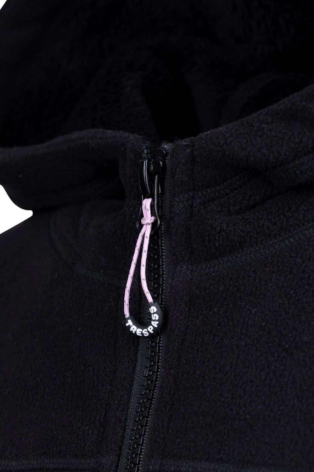 Black Trespass Black Backstay Fleece Jacket, Image 5 of 6