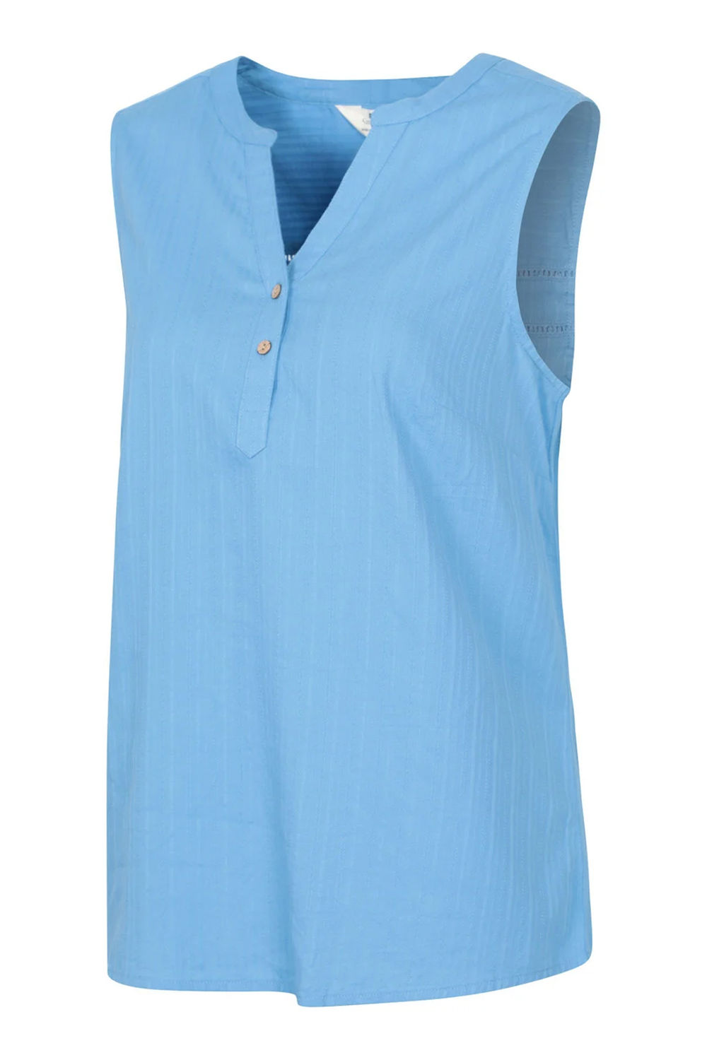 Blue Petra Sleeveless Shirt, Image 3 of 3