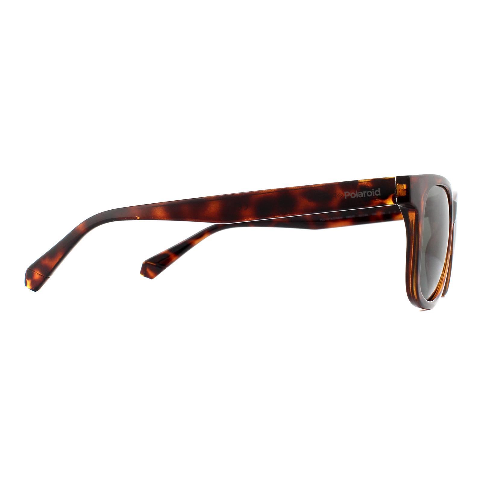 Brown Rectangle Dark Havana Green Polarized Sunglasses, Image 4 of 4