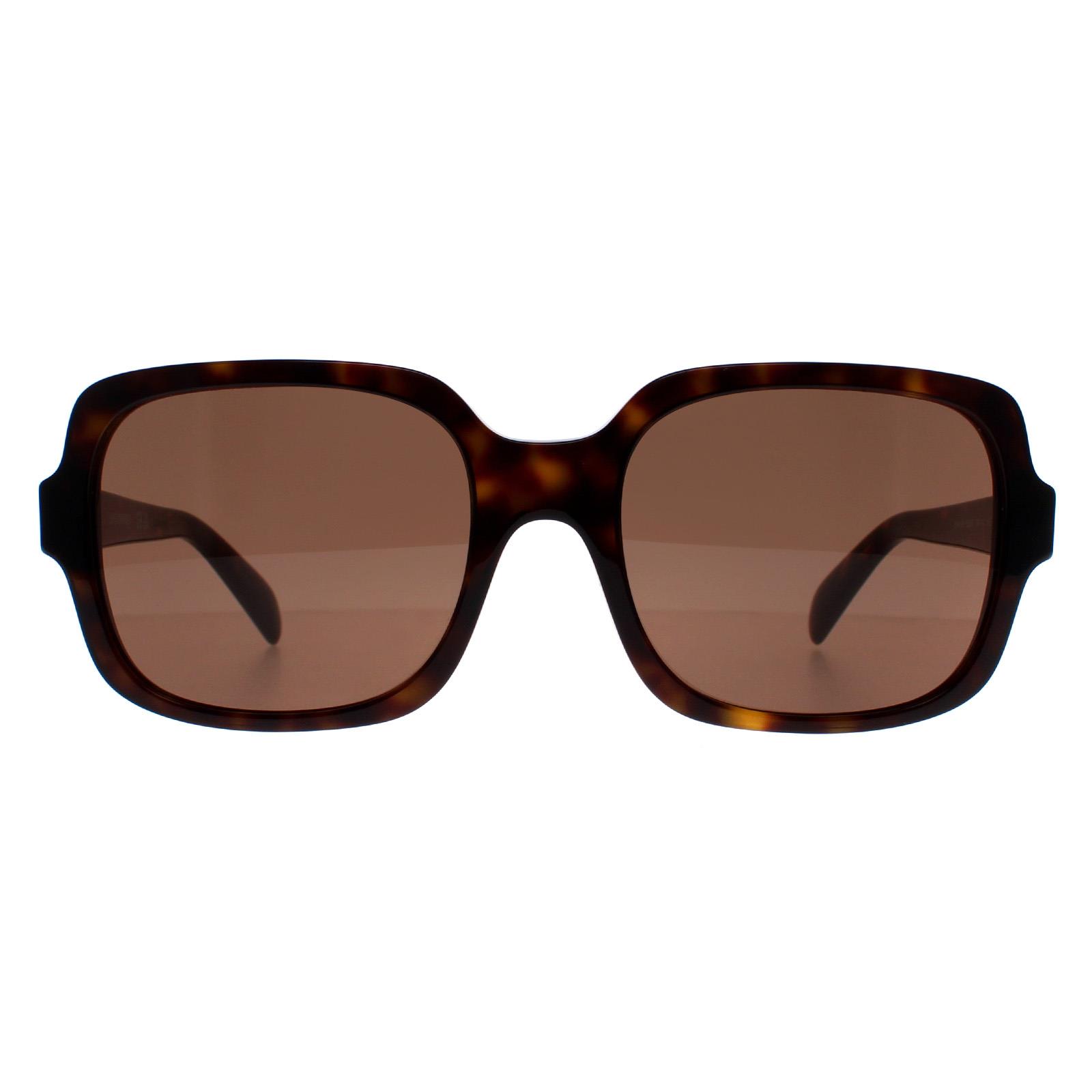 Brown Square Shiny Havana Dark Brown EA4195, Image 1 of 5