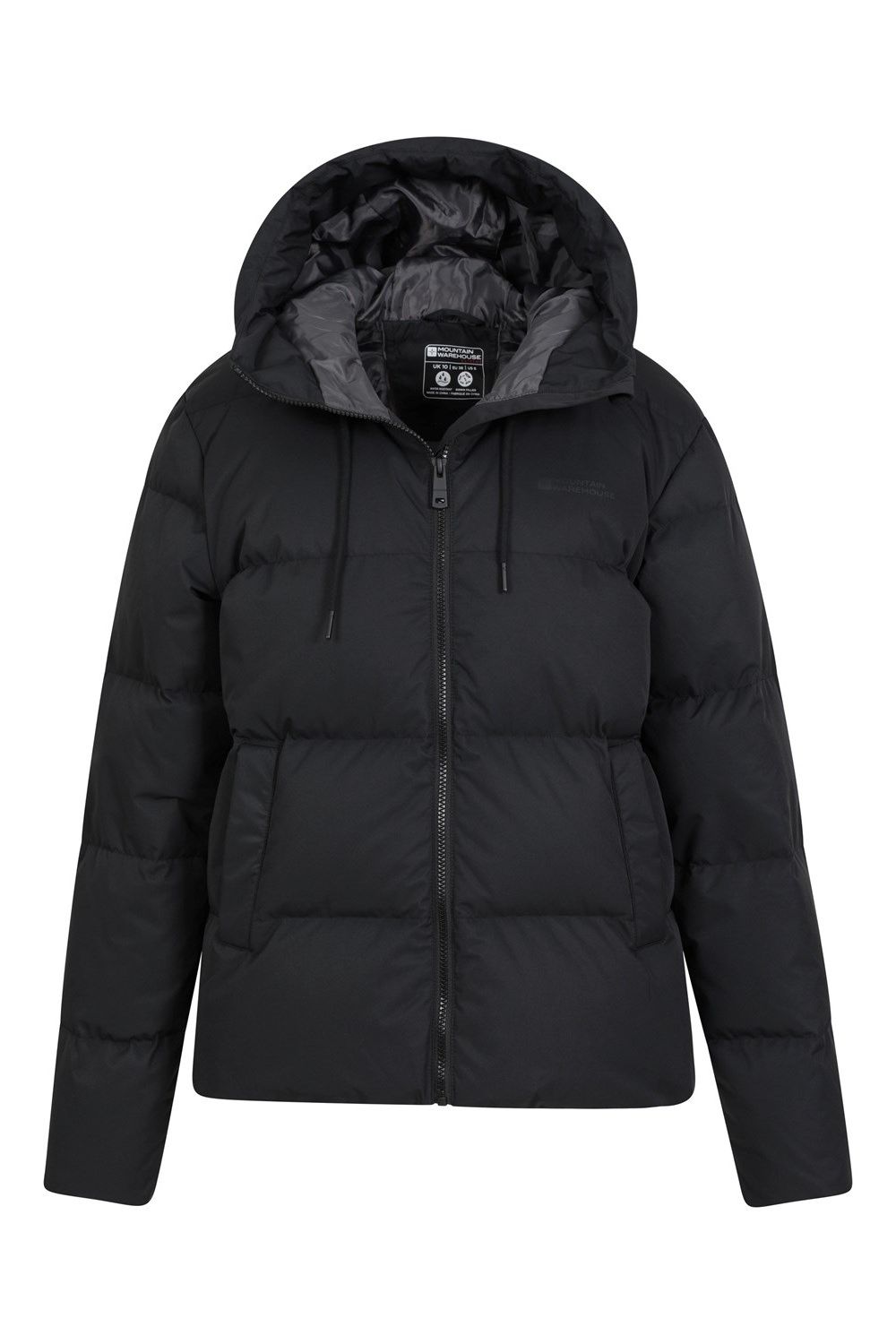 Black Cosy Extreme Short Down Jacket, Image 5 of 5