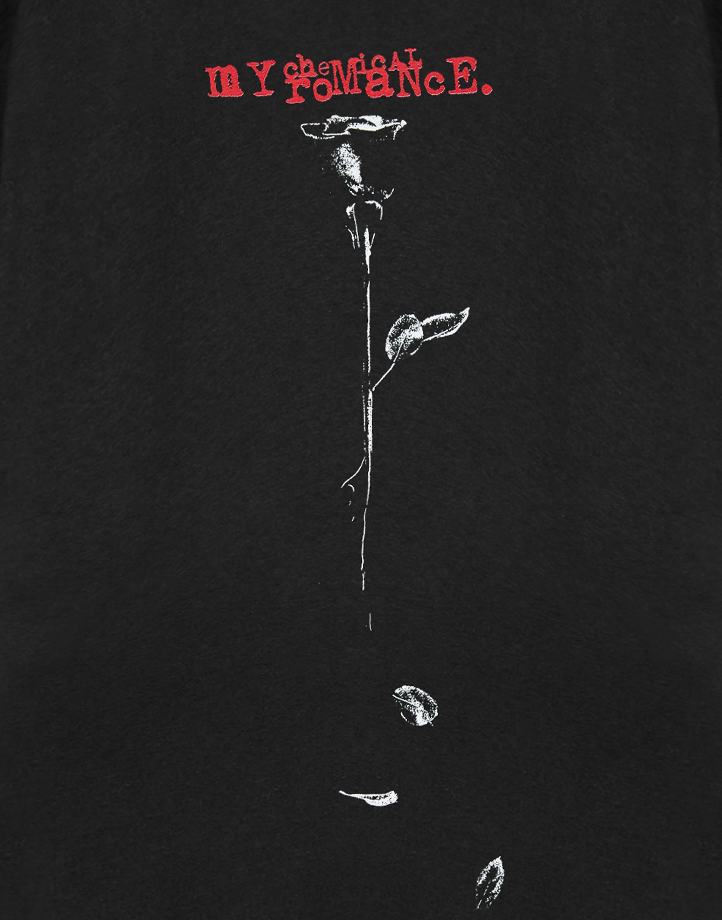 Black My Chemical Romance Rose T-Shirt, Image 6 of 6