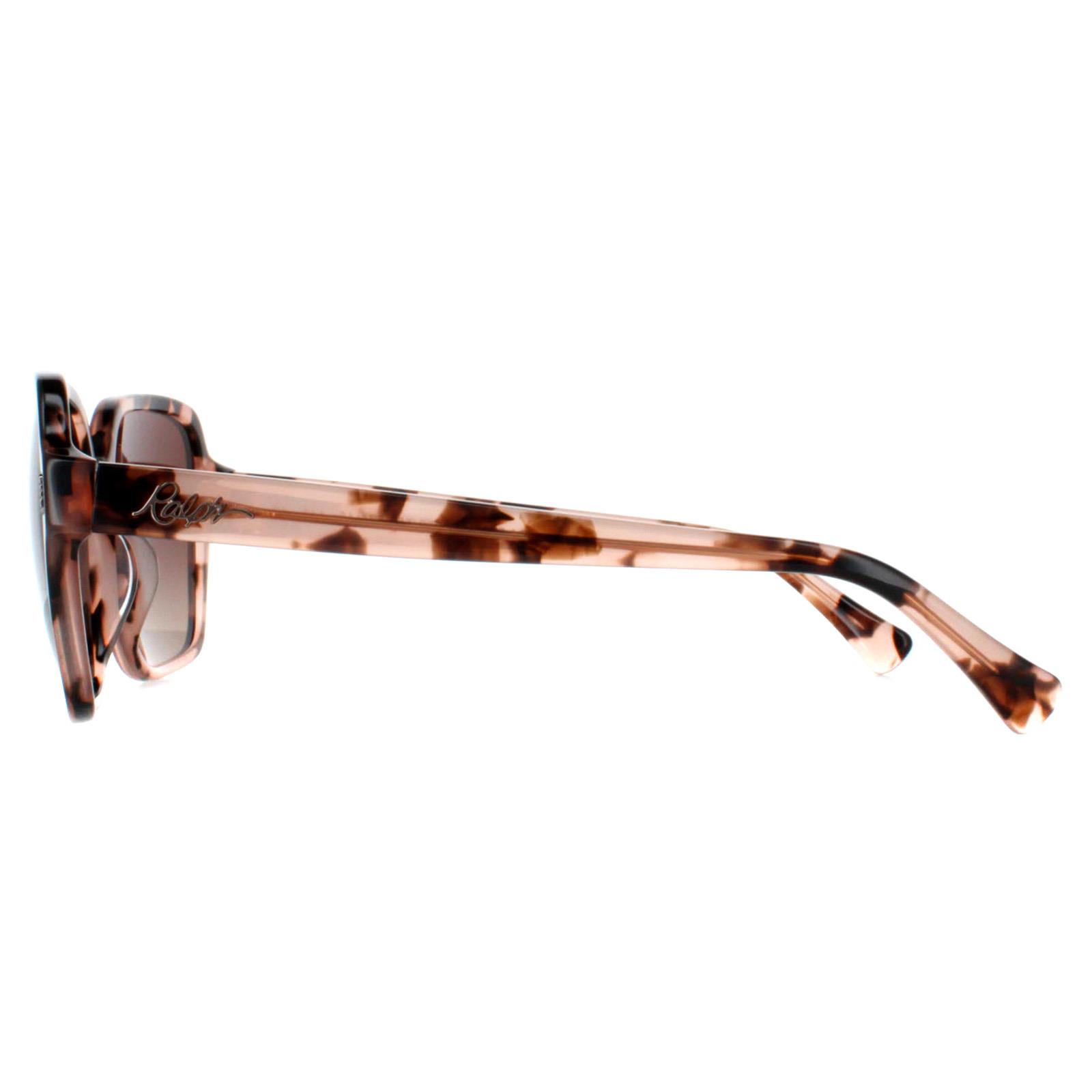 Pink Square Shiny Pink Havana Brown Gradient Polarized RA5304U, Image 3 of 4