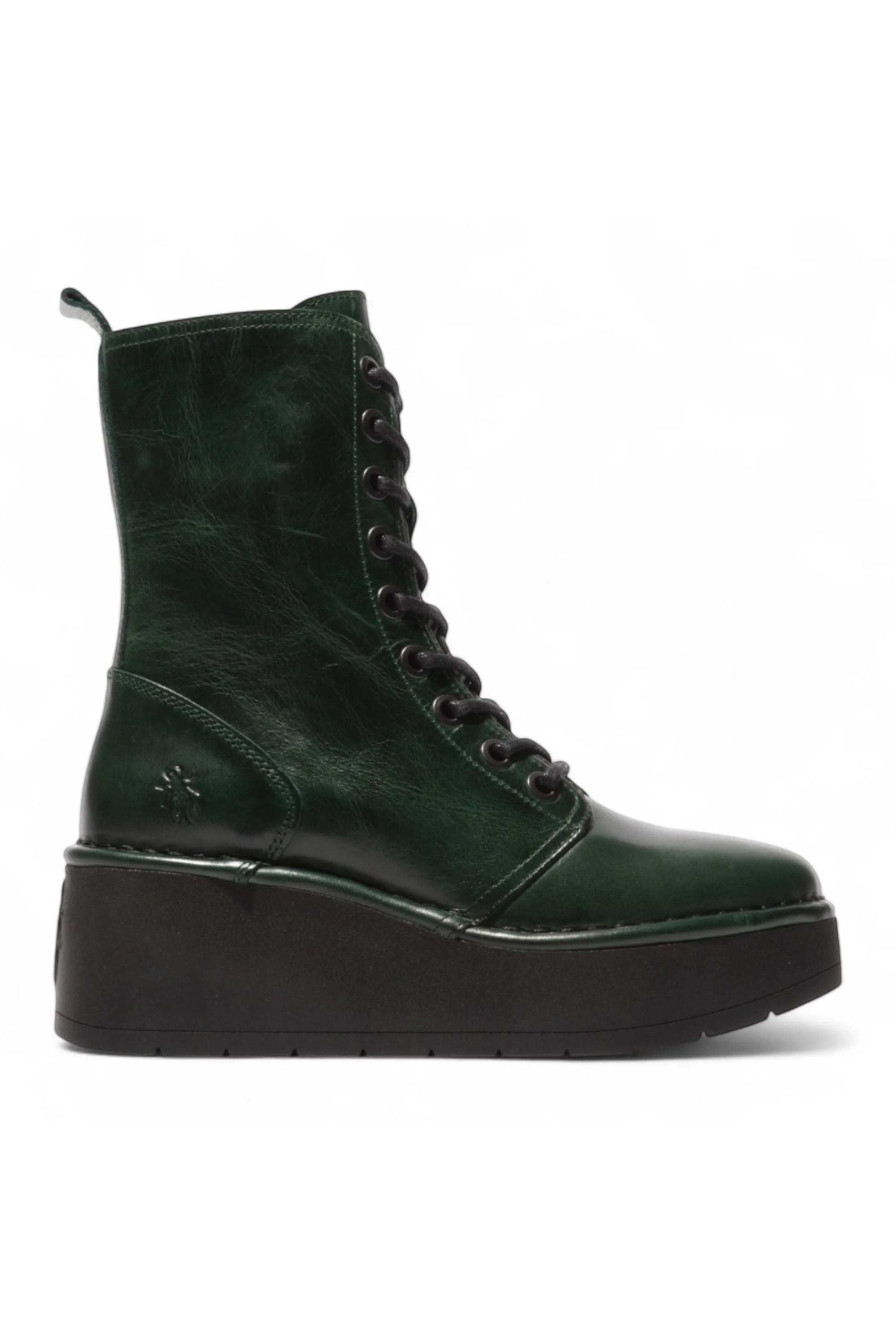 Dark Green Womens Soft Platform Ankle Boots-HAIT273, Image 1 of 5
