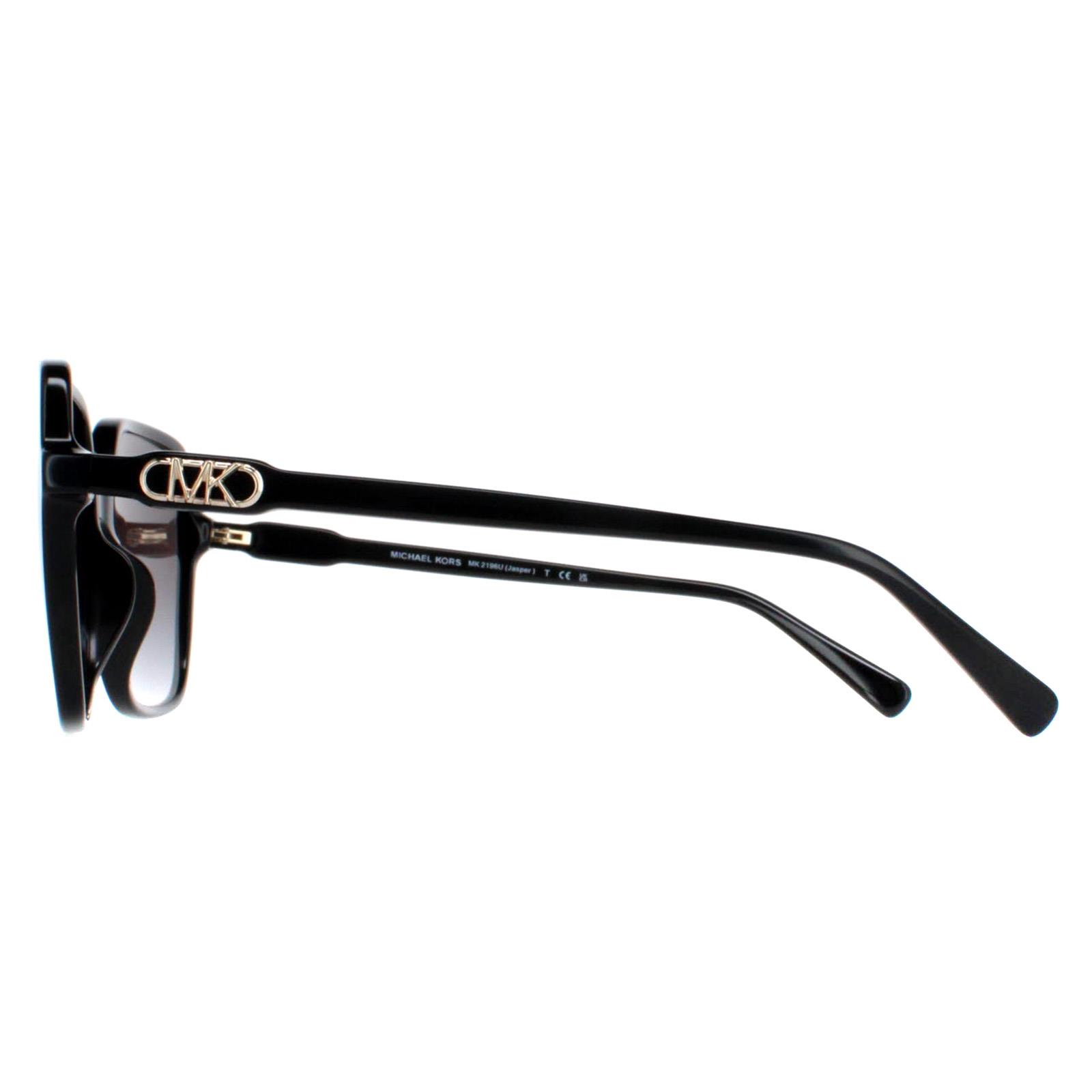 Black Michael Kors Black Square Black Dark Grey Gradient MK2196U Jasper, Image 3 of 4