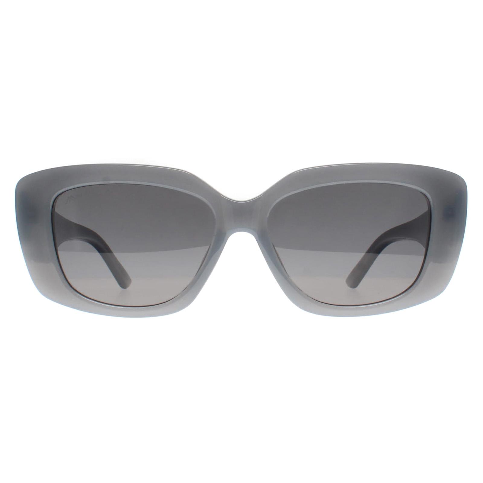 Rectangle Shiny Blue Cream Smoke Grey Polarized MP56, Image 1 of 3