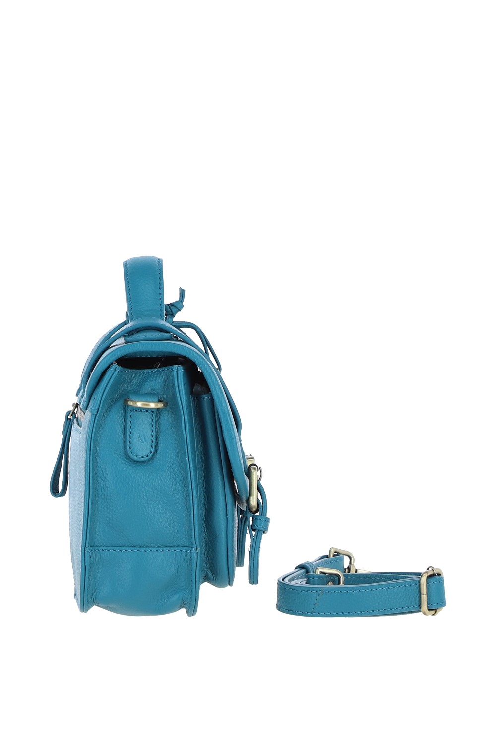 Turqouise Ashwood Leather Turqouise Stylish Real Leather Large Satchel Bag, Image 4 of 4
