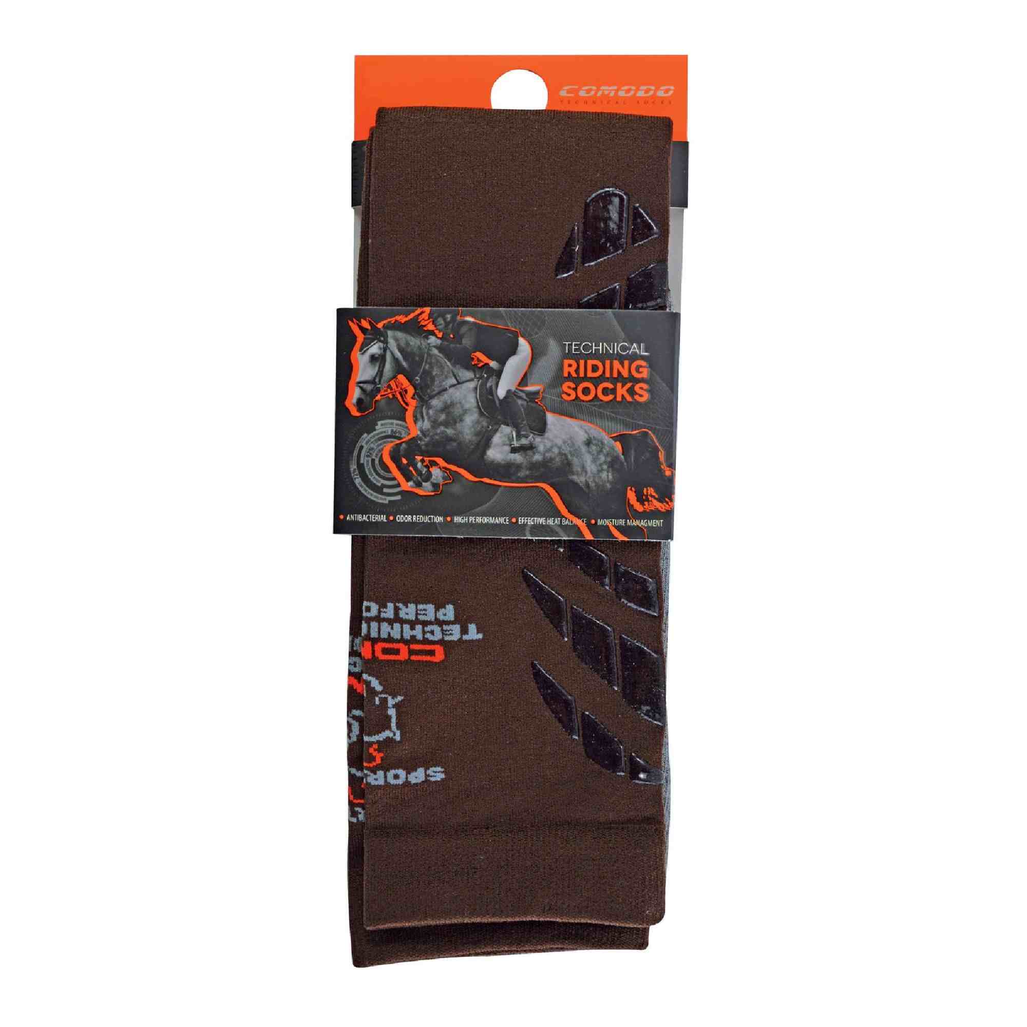 Brown Knee High Horse Riding Socks, Image 3 of 3