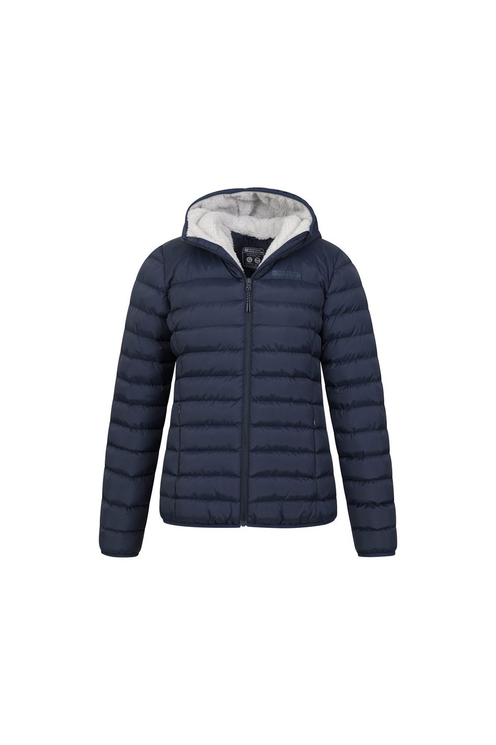 Navy Faux Fur Lined Padded Jacket, Image 5 of 5