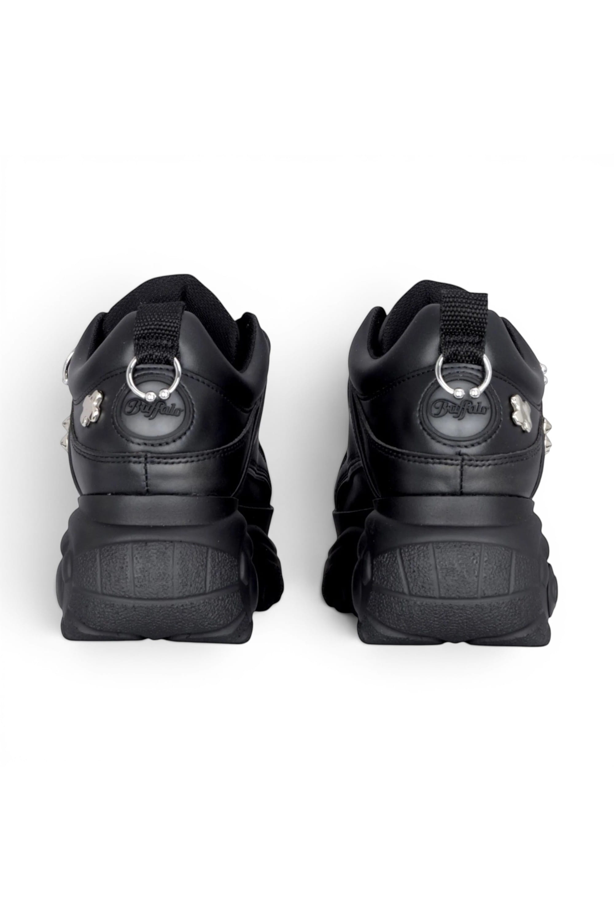 Black Womens Chunky Platform Trainers -1339-14, Image 5 of 6