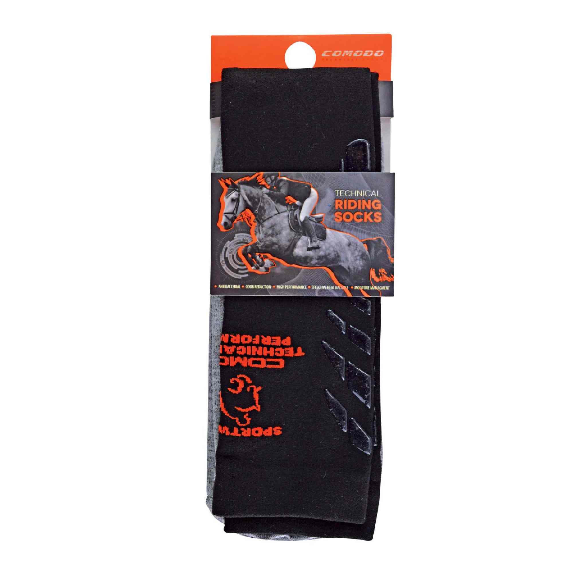 Black Knee High Horse Riding Socks, Image 3 of 3