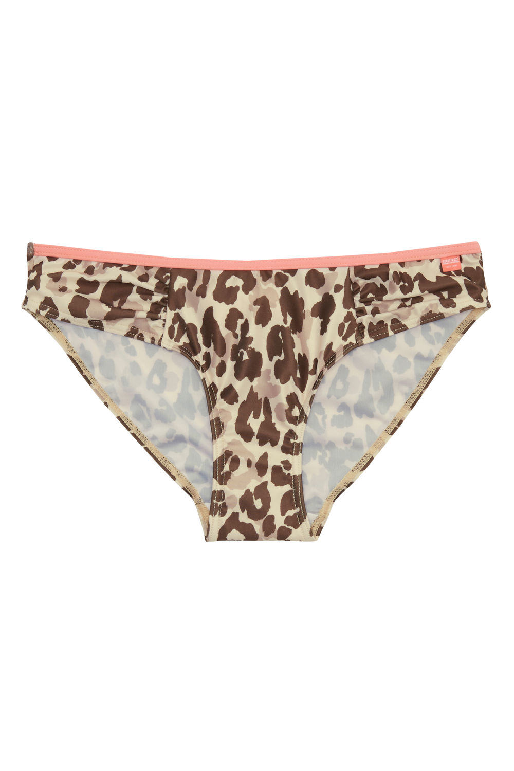 Natural Aceana Leopard Print Bikini Bottoms, Image 2 of 4