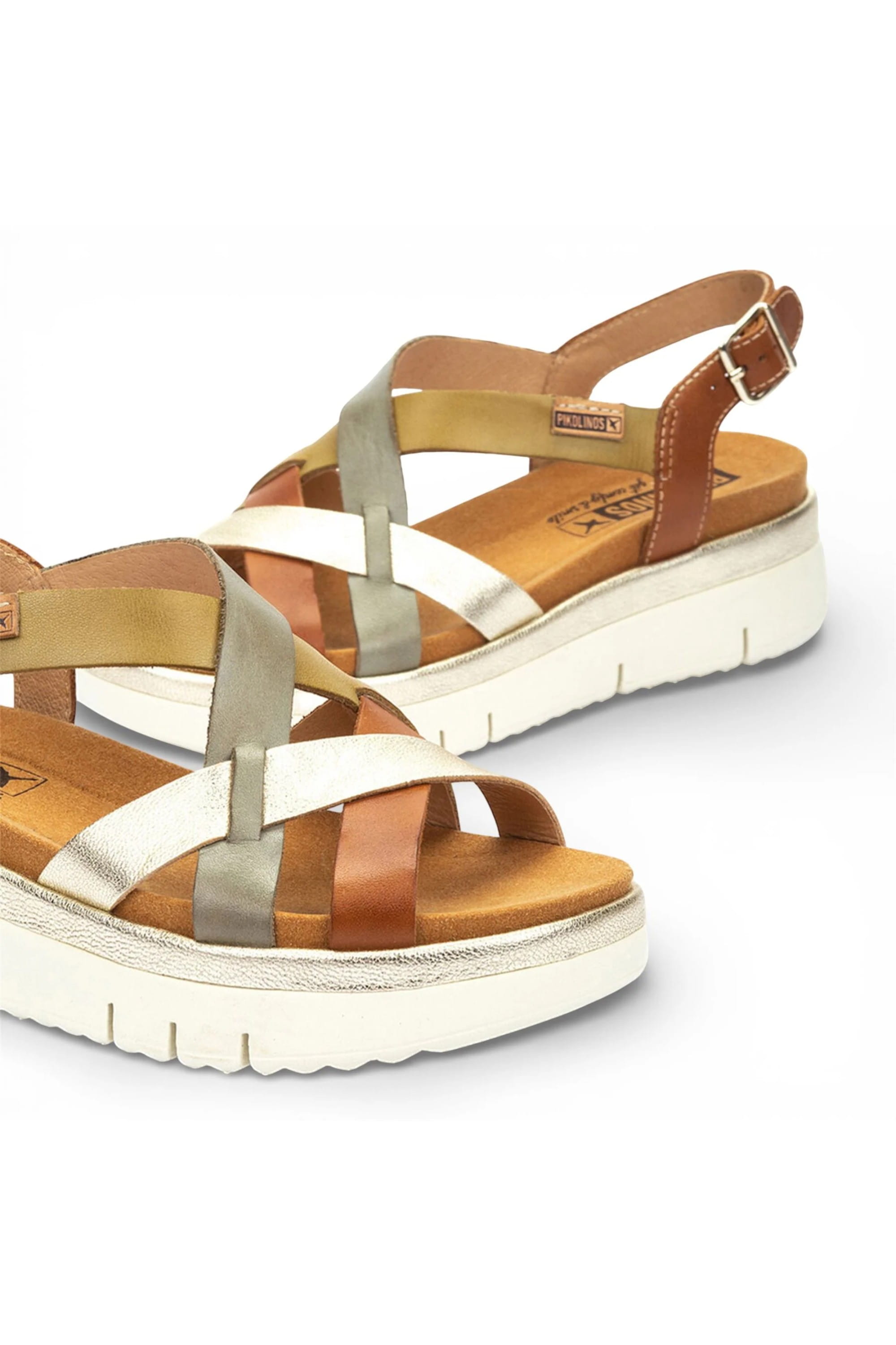 Brown Womens Heel Summer Sandals -W4N-0650C1, Image 6 of 8