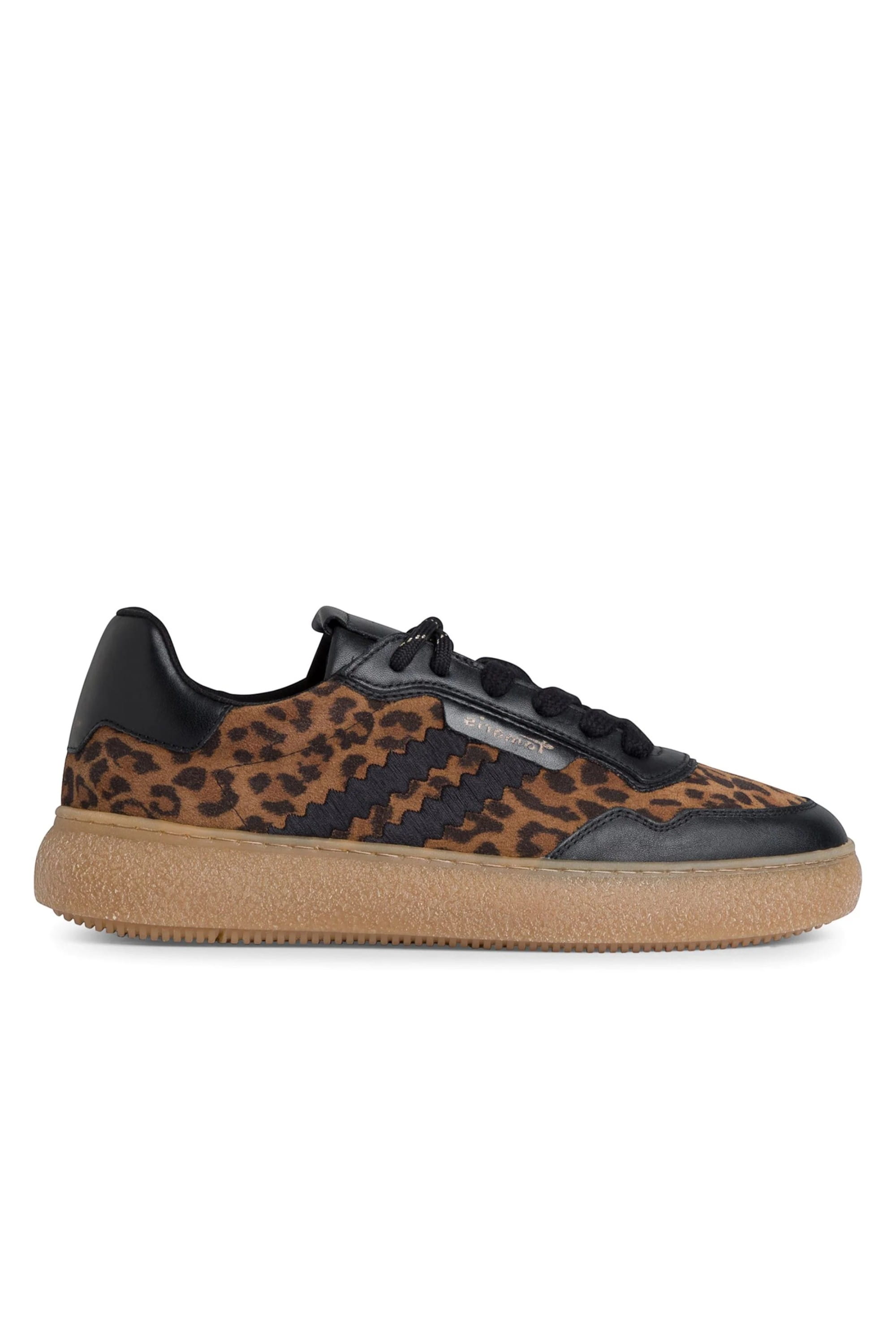 Brown Tamaris Brown Tamaris Leopard Black Stripe Sneakers, Image 1 of 6