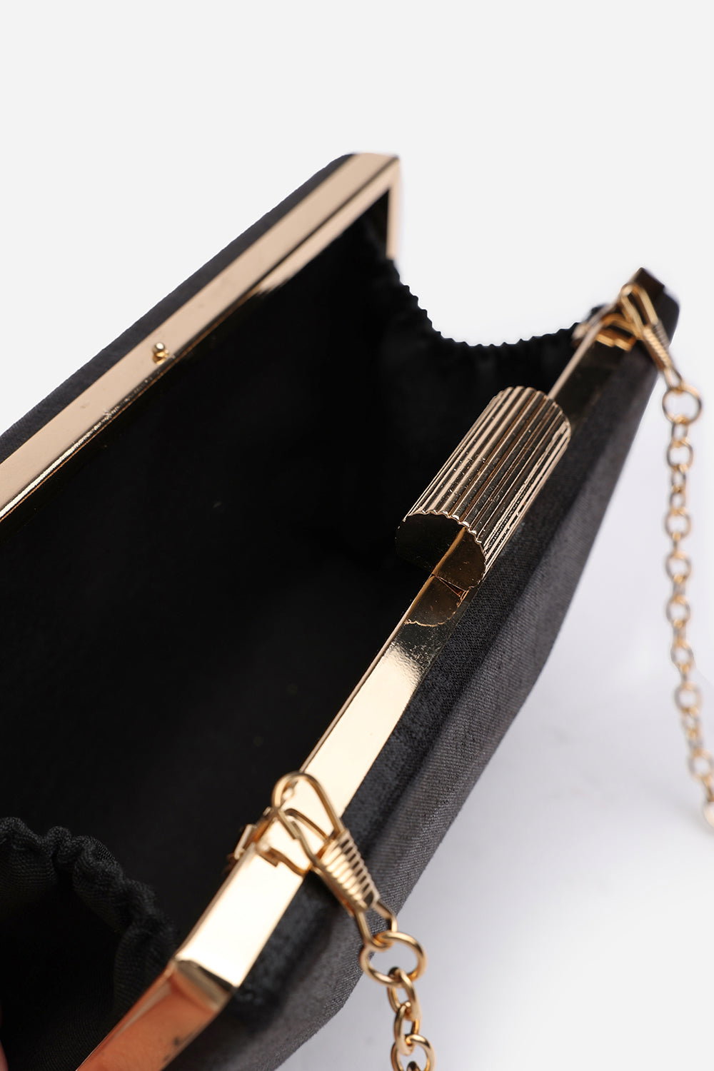 Black Oceane Embellished Evening Clutch, Image 4 of 7