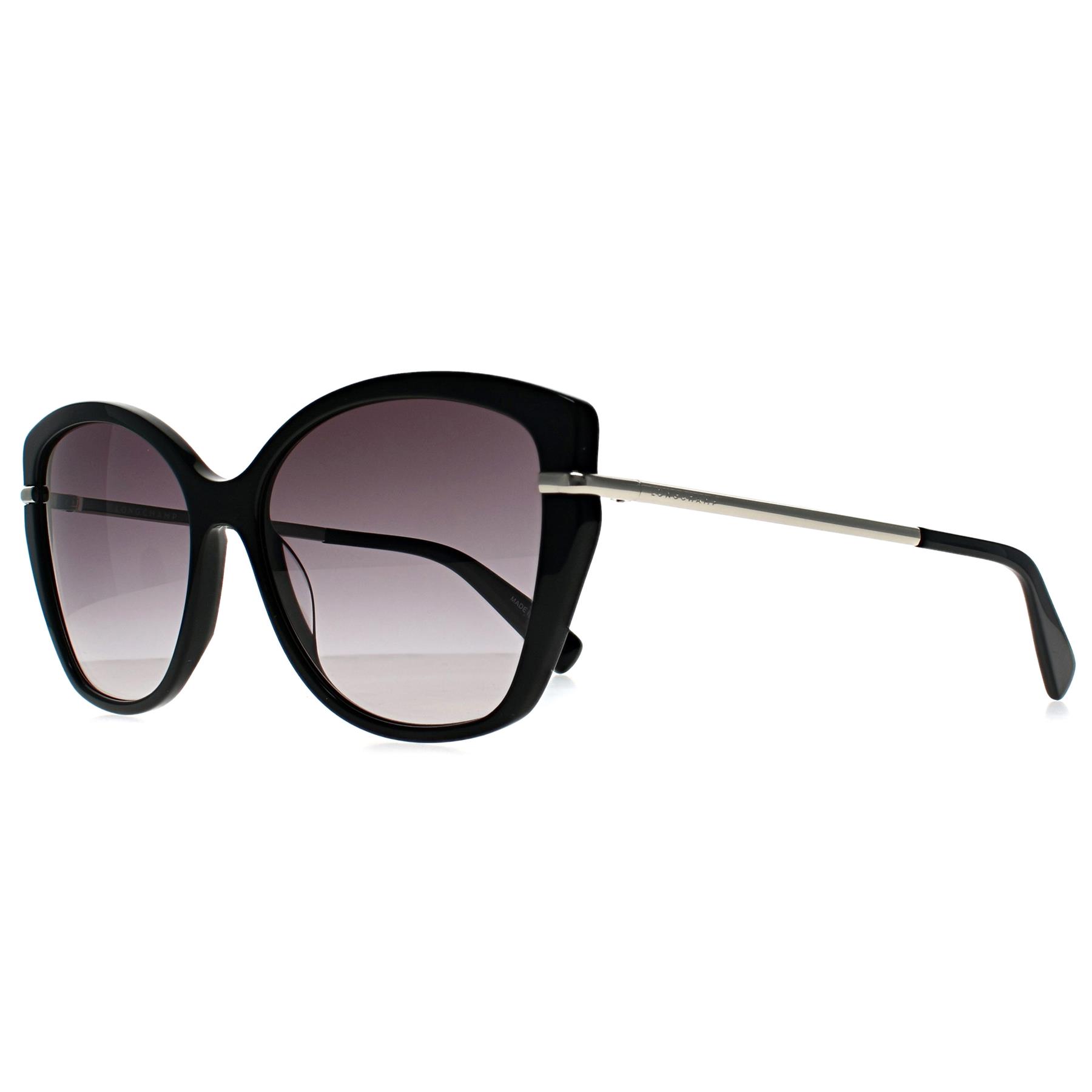 Black Longchamp Black Cat Eye Black Grey Gradient LO627S, Image 2 of 3