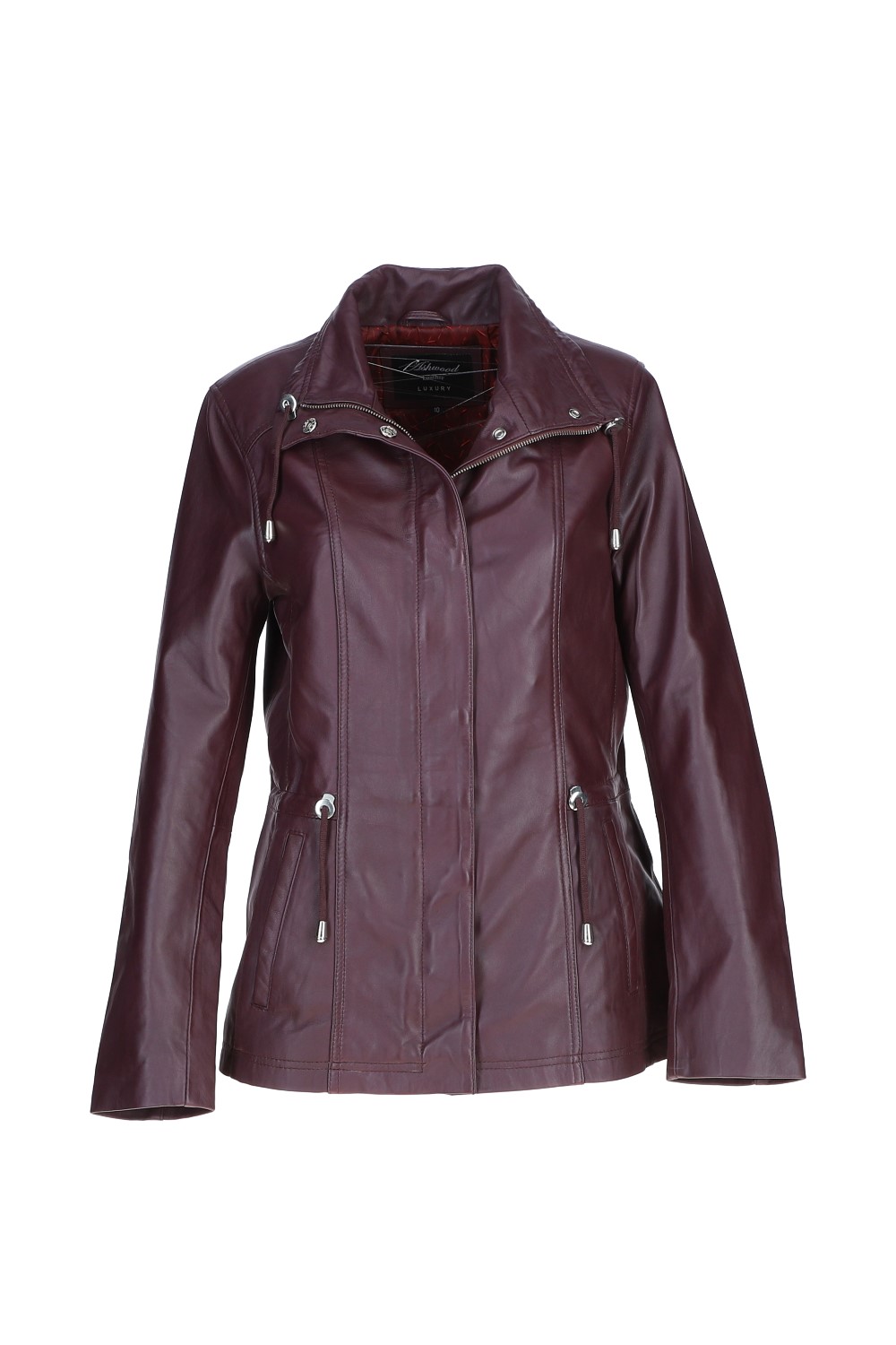 Burgundy Ashwood Leather Burgundy Versatile Real Leather Casual Jacket, Image 2 of 5
