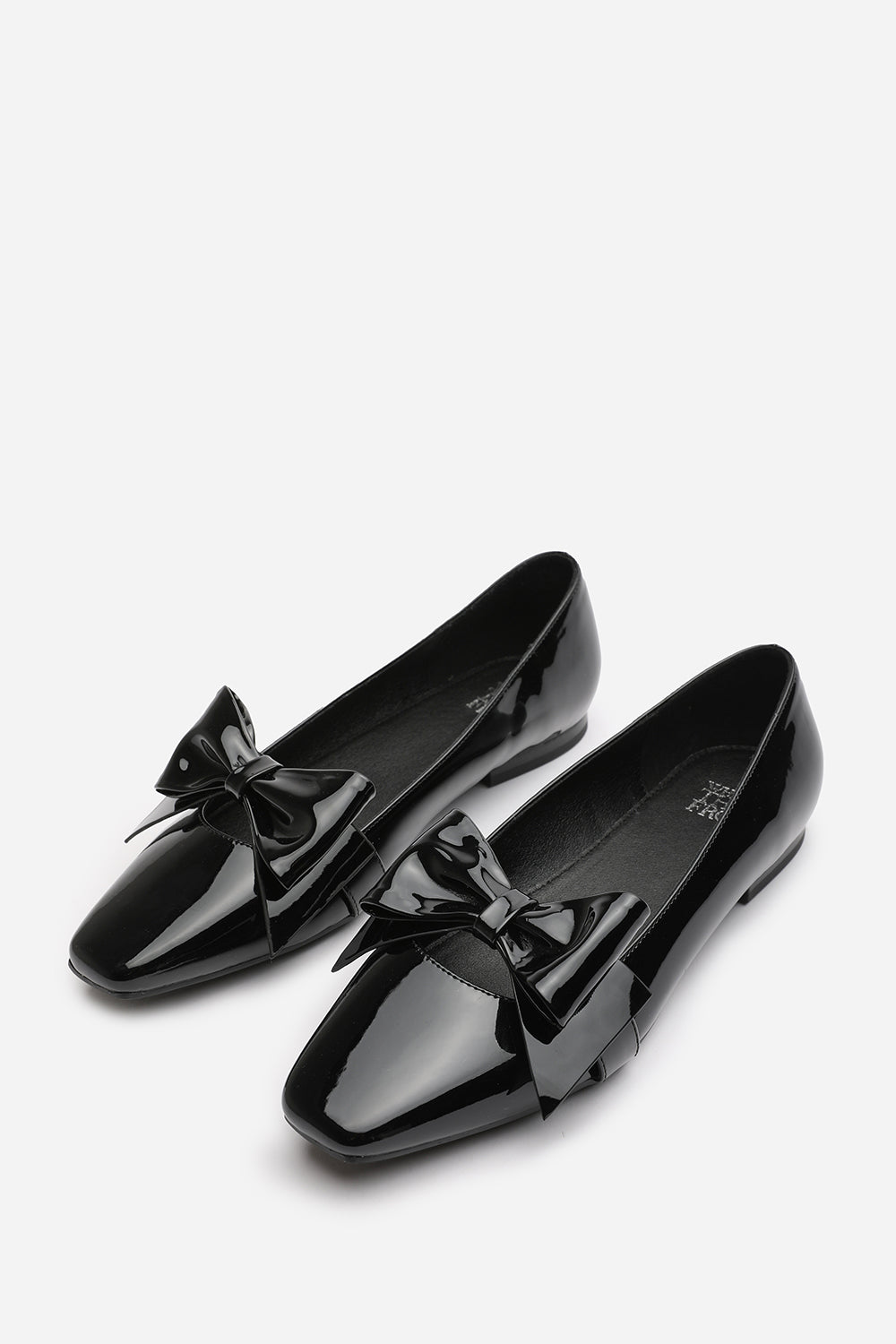 Black 'Kaitlyn' Square Toe Ballet Flats, Image 3 of 4