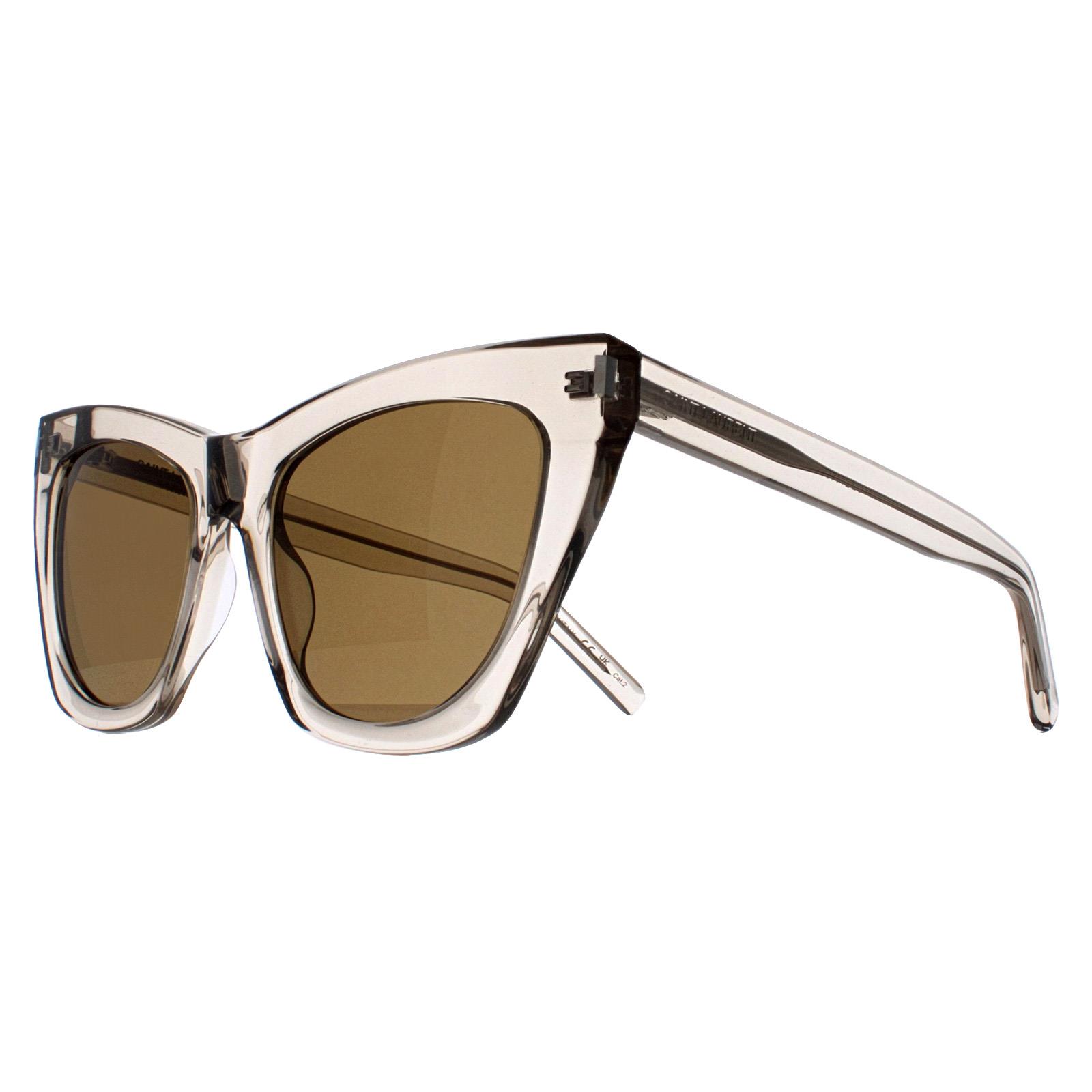 Beige Cat Eye Transparent Beige Brown SL214 Kate, Image 2 of 5
