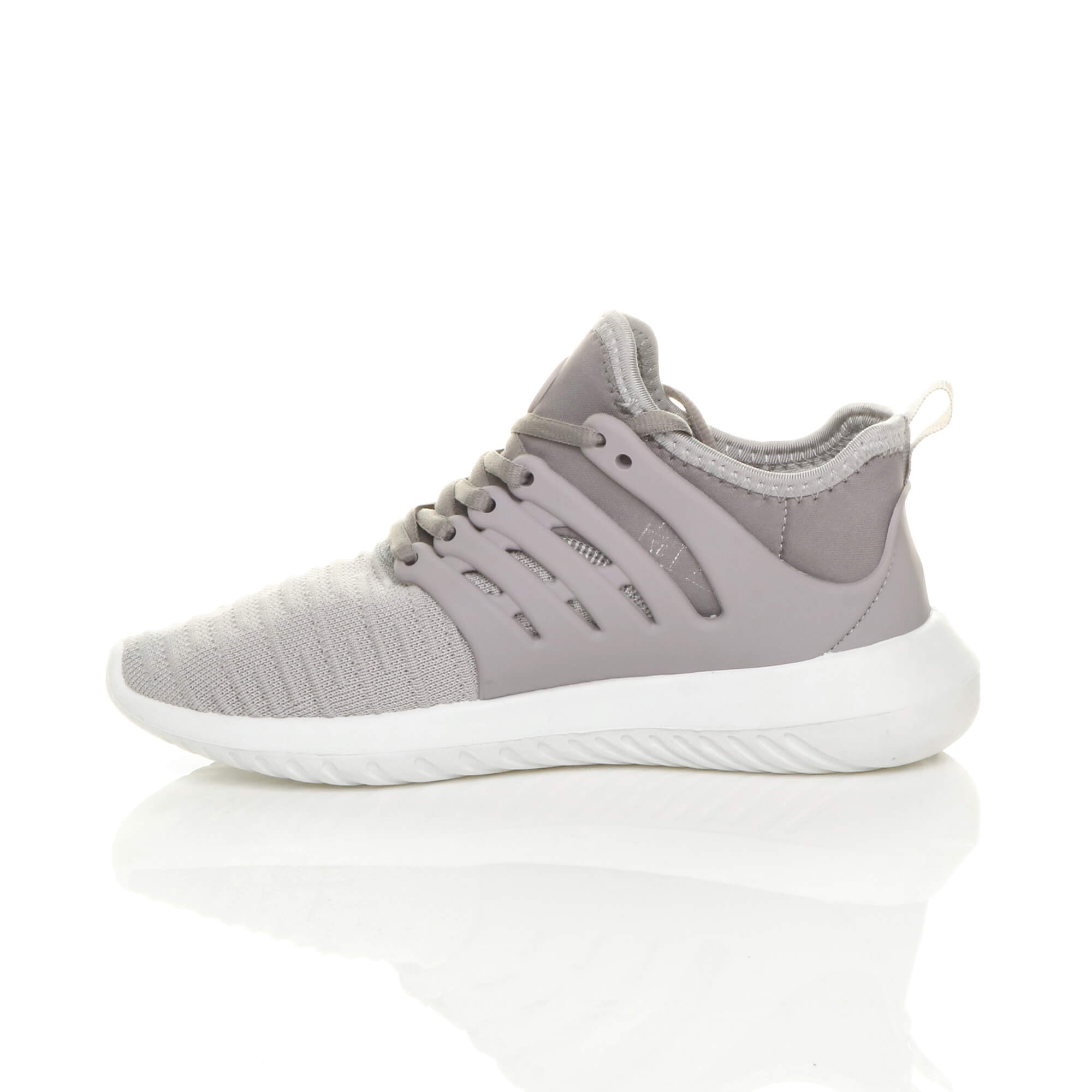 Grey AJVANI Grey Lace Up Trainers, Image 3 of 5