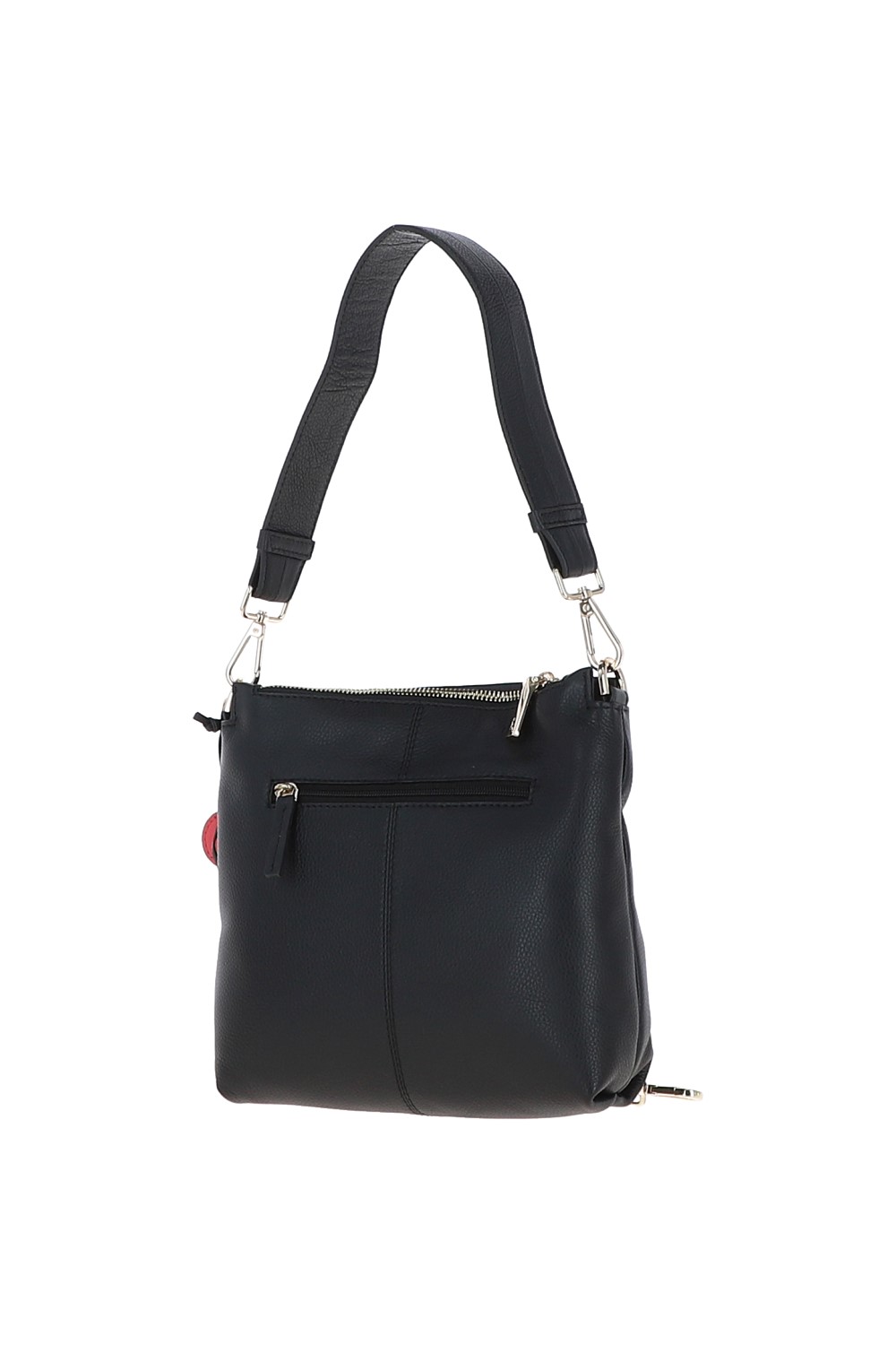 Black Small Two In One Leather Crossbody Bag & Shoulder Bag, Image 5 of 5