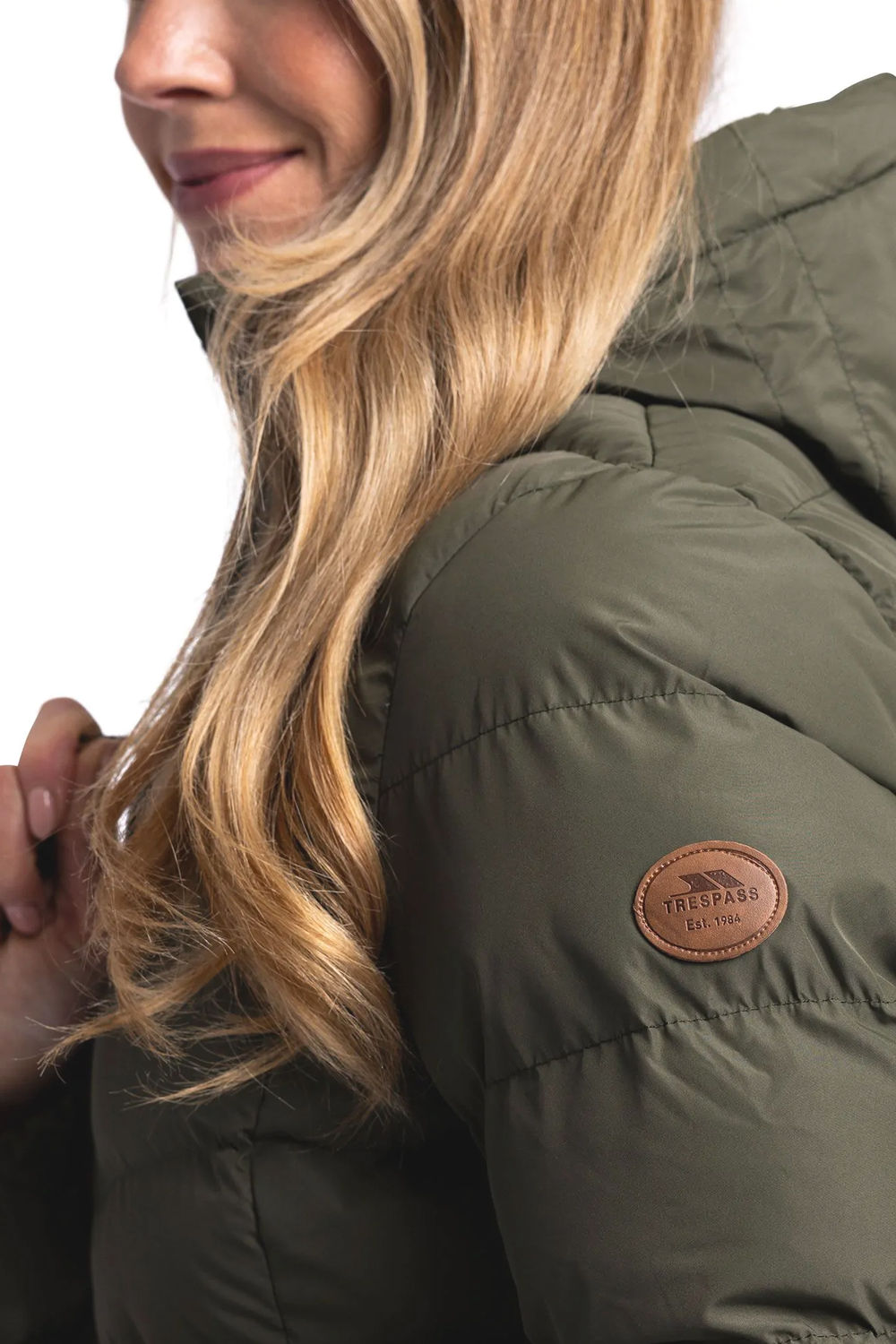 Dark Green Audrey Padded Jacket, Image 4 of 5