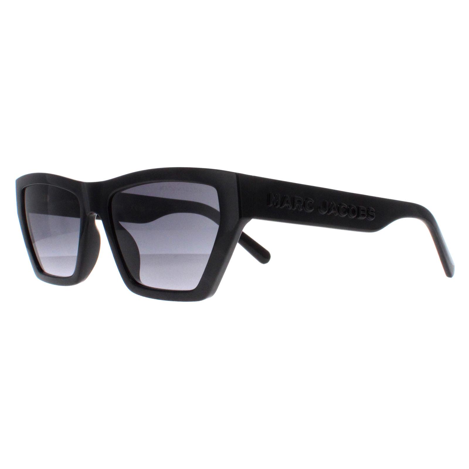 Black Cat Eye Shiny Black Dark Grey Gradient MARC 657/S, Image 2 of 4