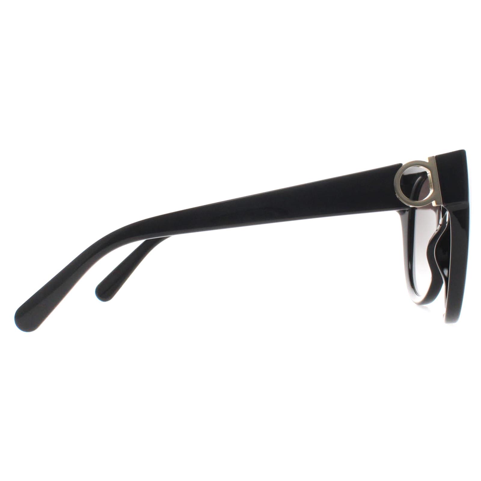 Black Salvatore Ferragamo Black Cat Eye Black Grey Gradient SF1031S, Image 4 of 4
