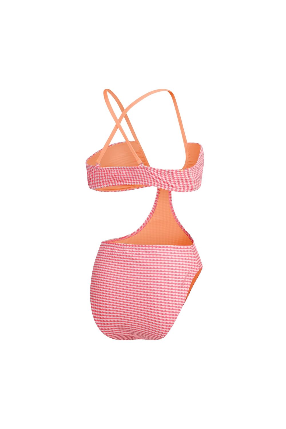 Light Pink Gingham One Piece Swimsuit, Image 2 of 4