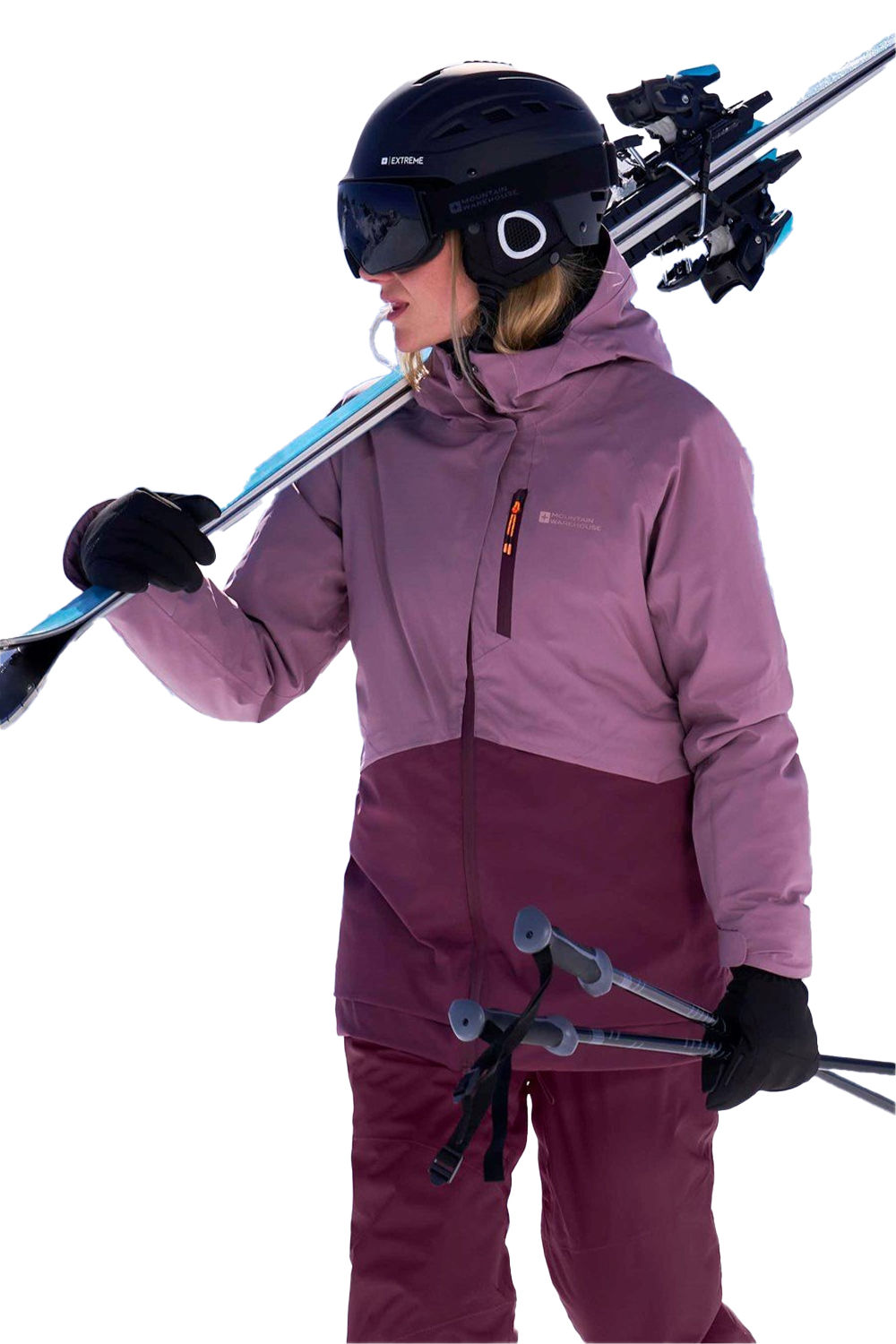 Purple Alpine Waterproof Padded Ski Jacket, Image 6 of 6