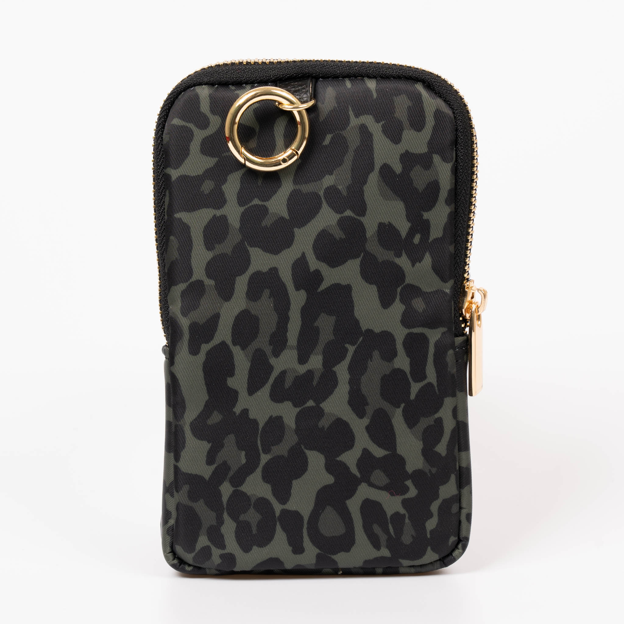Khaki Etre Khaki Leopard Print Glasses Case, Image 3 of 3
