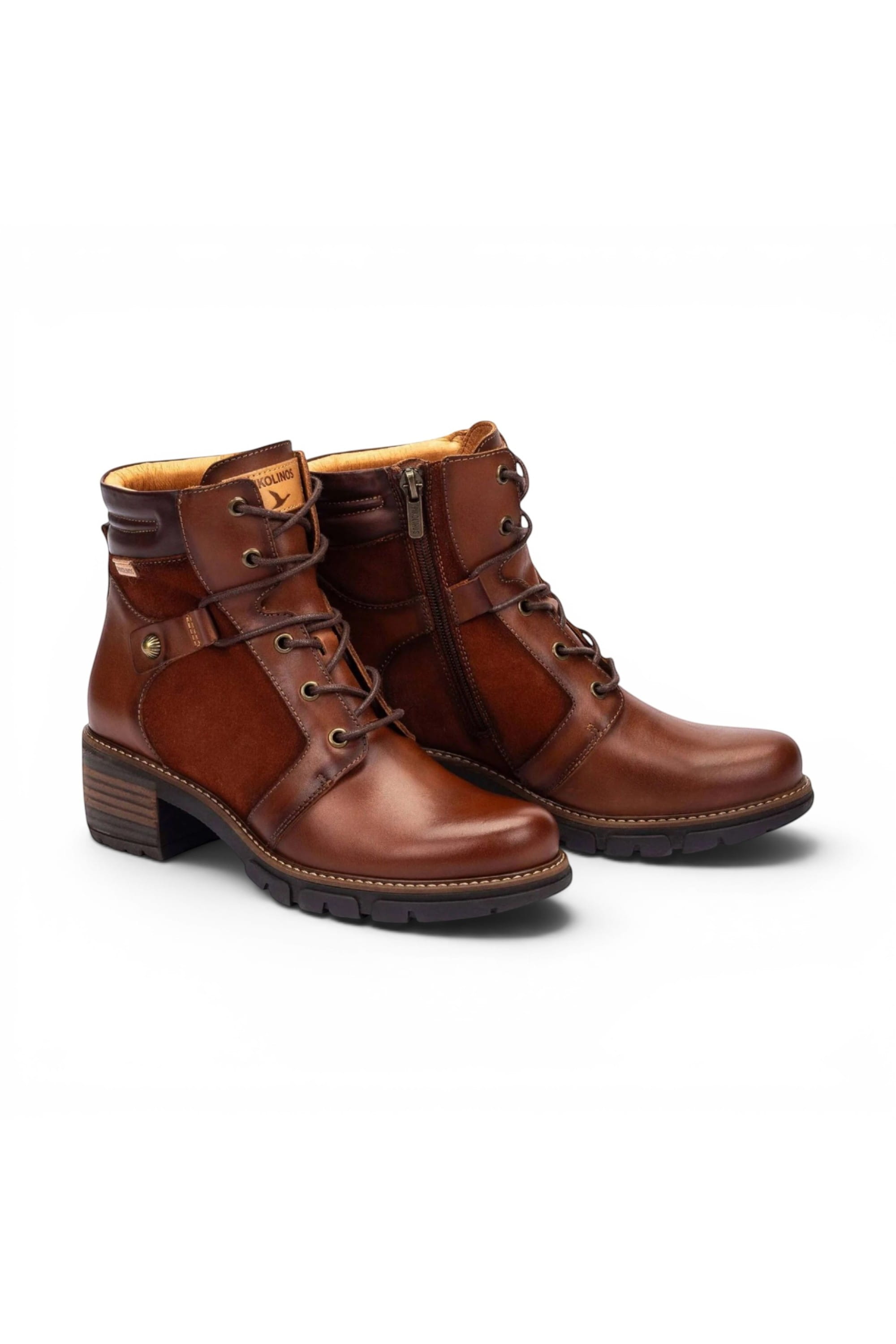 Brown Womens Soft Heel Ankle Boots -W1T-8979C1, Image 4 of 7