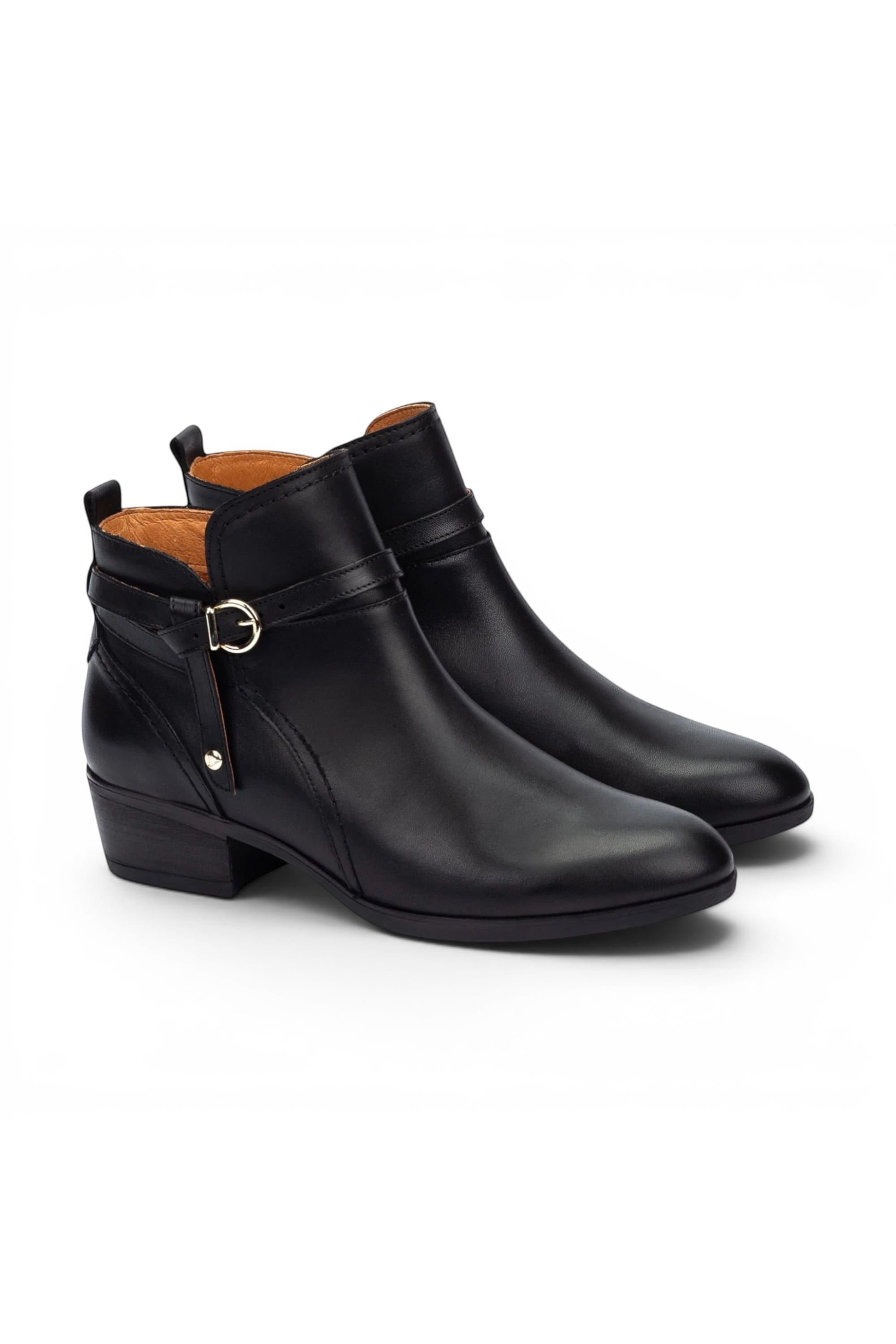Black Womens Sleek Ankle Heel Boots W1U-8901C1, Image 2 of 7