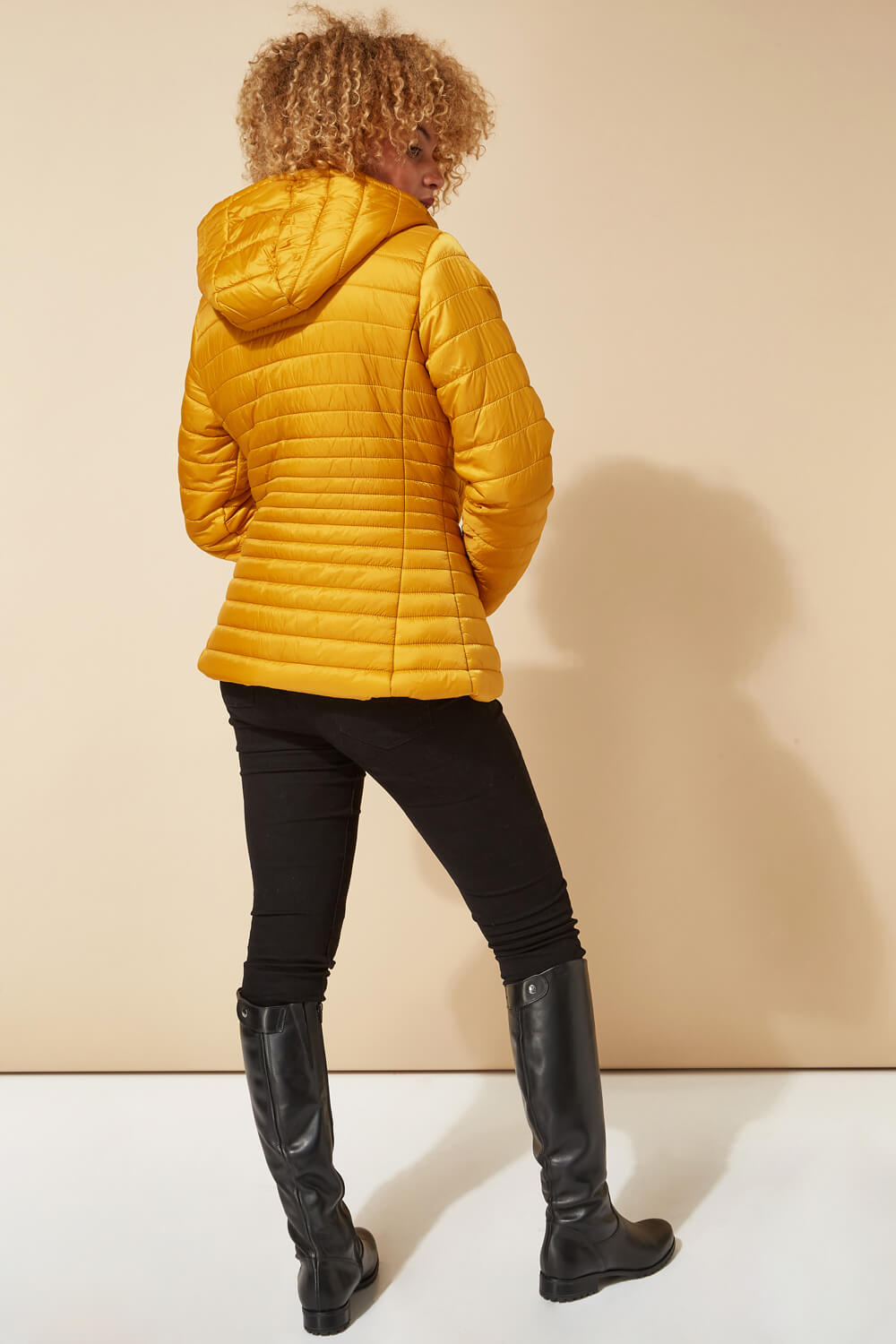 Amber Hooded Zip Through Padded Coat, Image 4 of 4