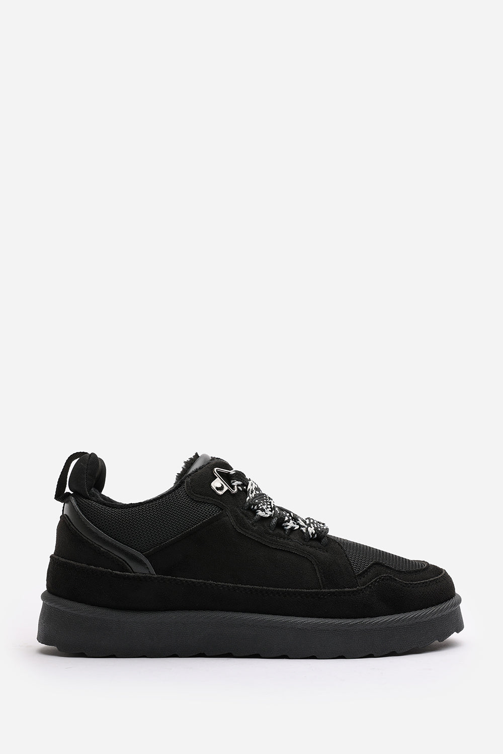 Black 'Darcy' Lace-Up Trainers with Chunky Sole, Image 2 of 7