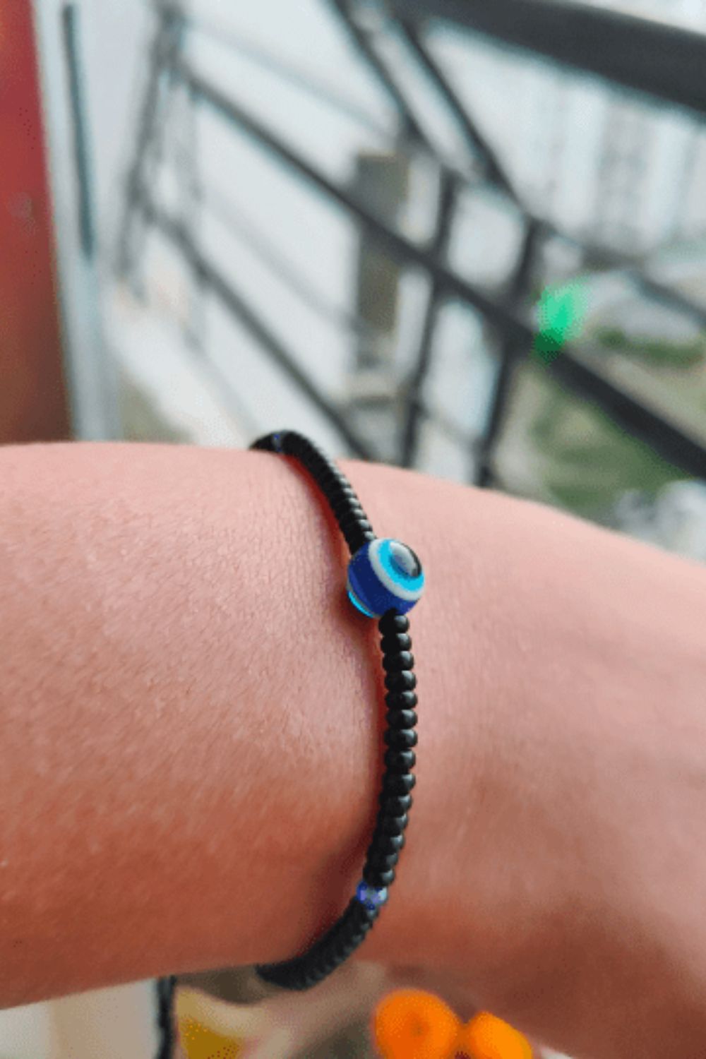 Blue Adjustable Evil Eye Nazar Bracelet, Image 1 of 2