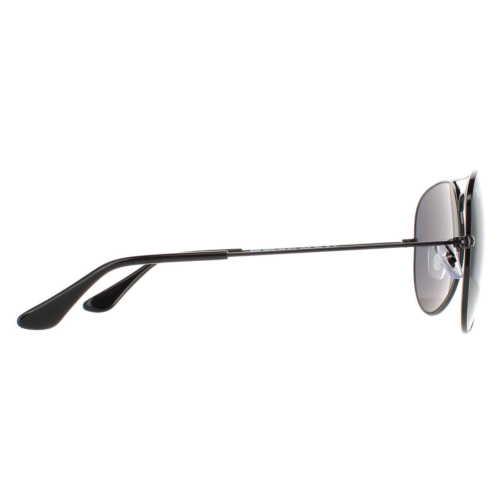 Black Aviator Polished Black Black Polarized Aviator 3025, Image 4 of 4