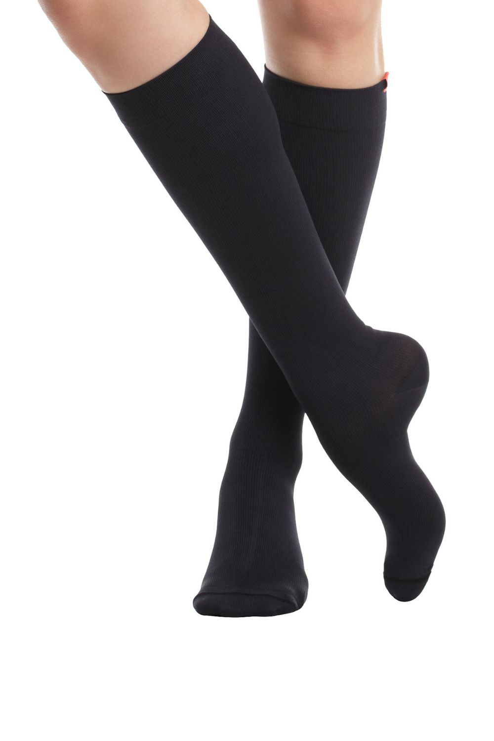 Black Nylon 20-30mmhg Compression Socks, Image 2 of 5