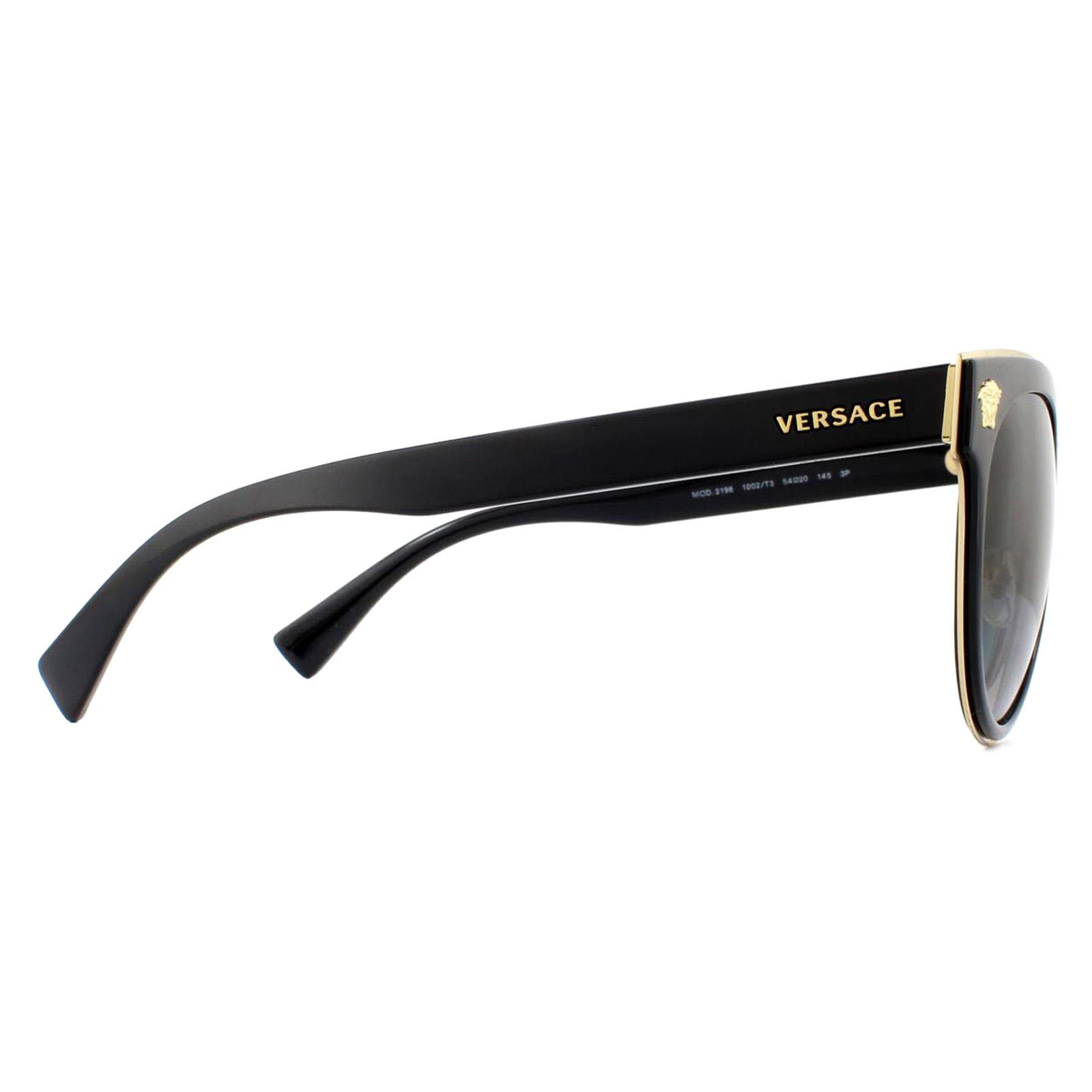 Black Versace Black Cat Eye Black Grey Sunglasses, Image 4 of 4