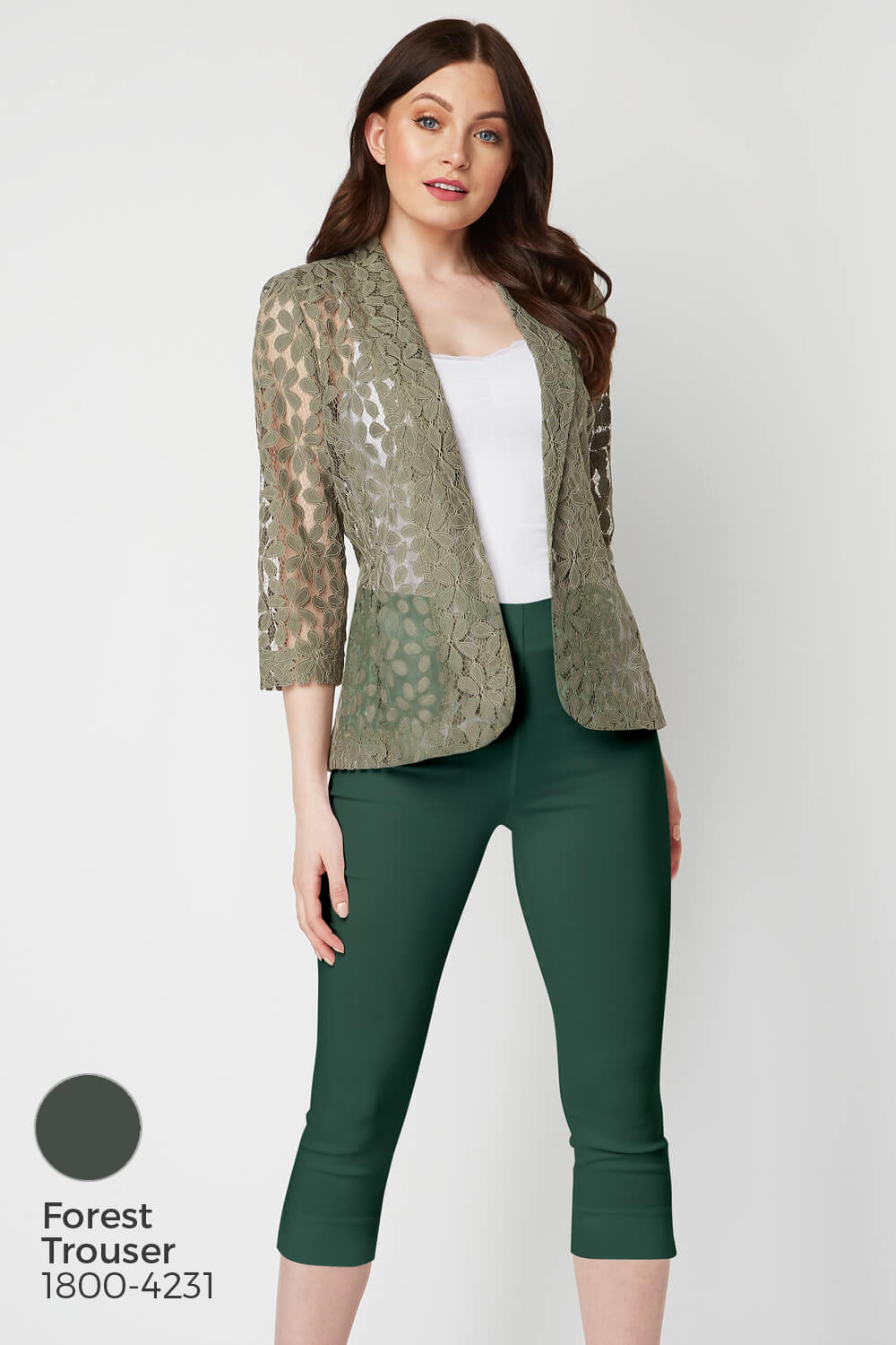 KHAKI Petal Lace Jacket, Image 7 of 9
