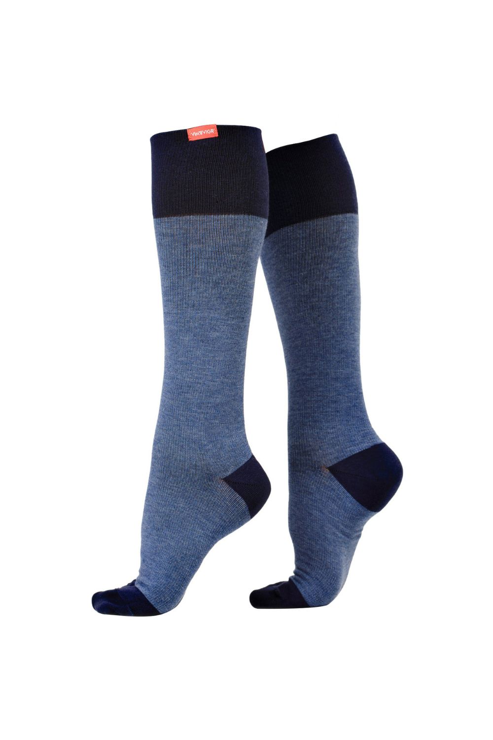 Navy 15-20 mmhg Graduated Compression Wide Socks, Image 1 of 5