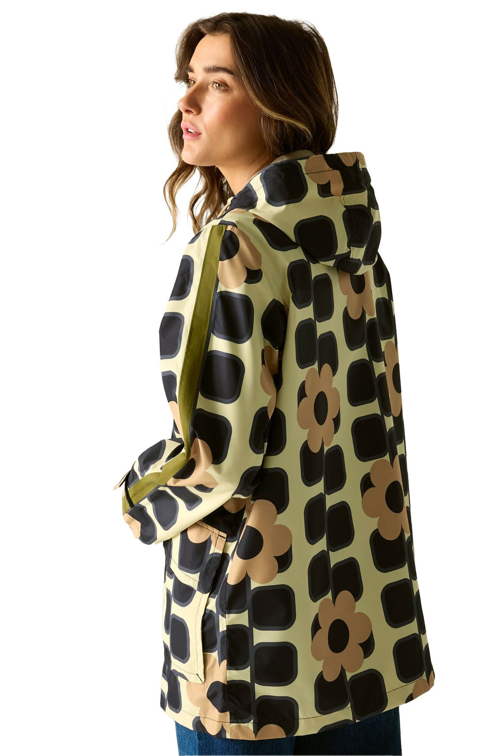 Multi Orla Kiely Square Flower Mid Jacket, Image 5 of 6